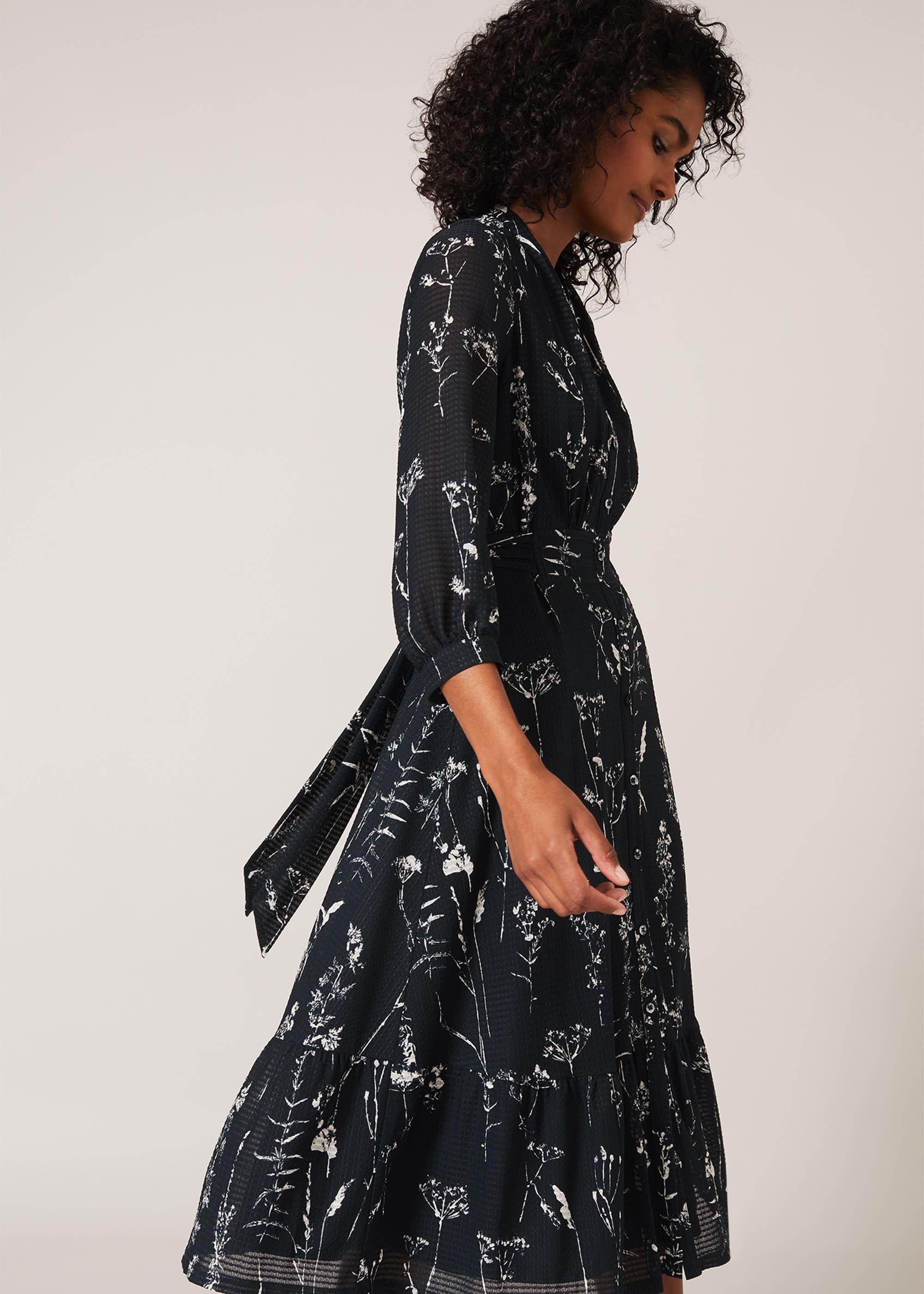 Alissa Sprig Print Jersey Dress
