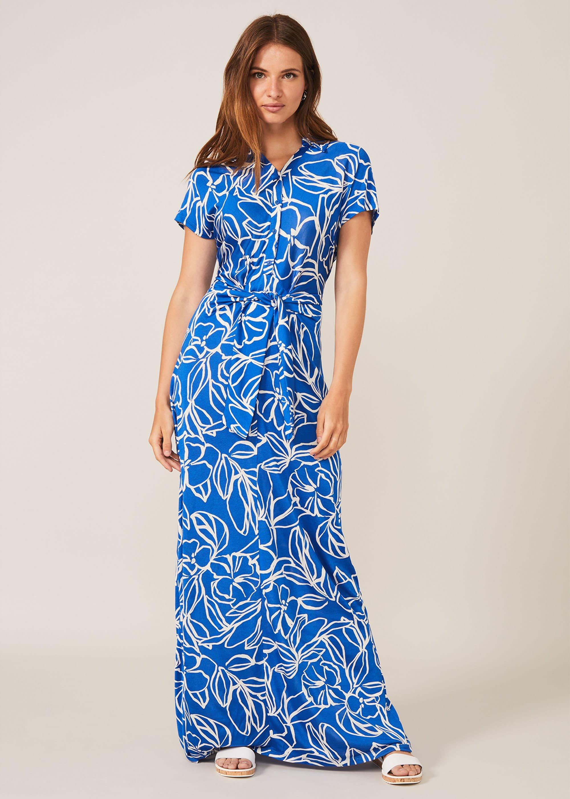 Sierra Linear Floral Maxi Dress