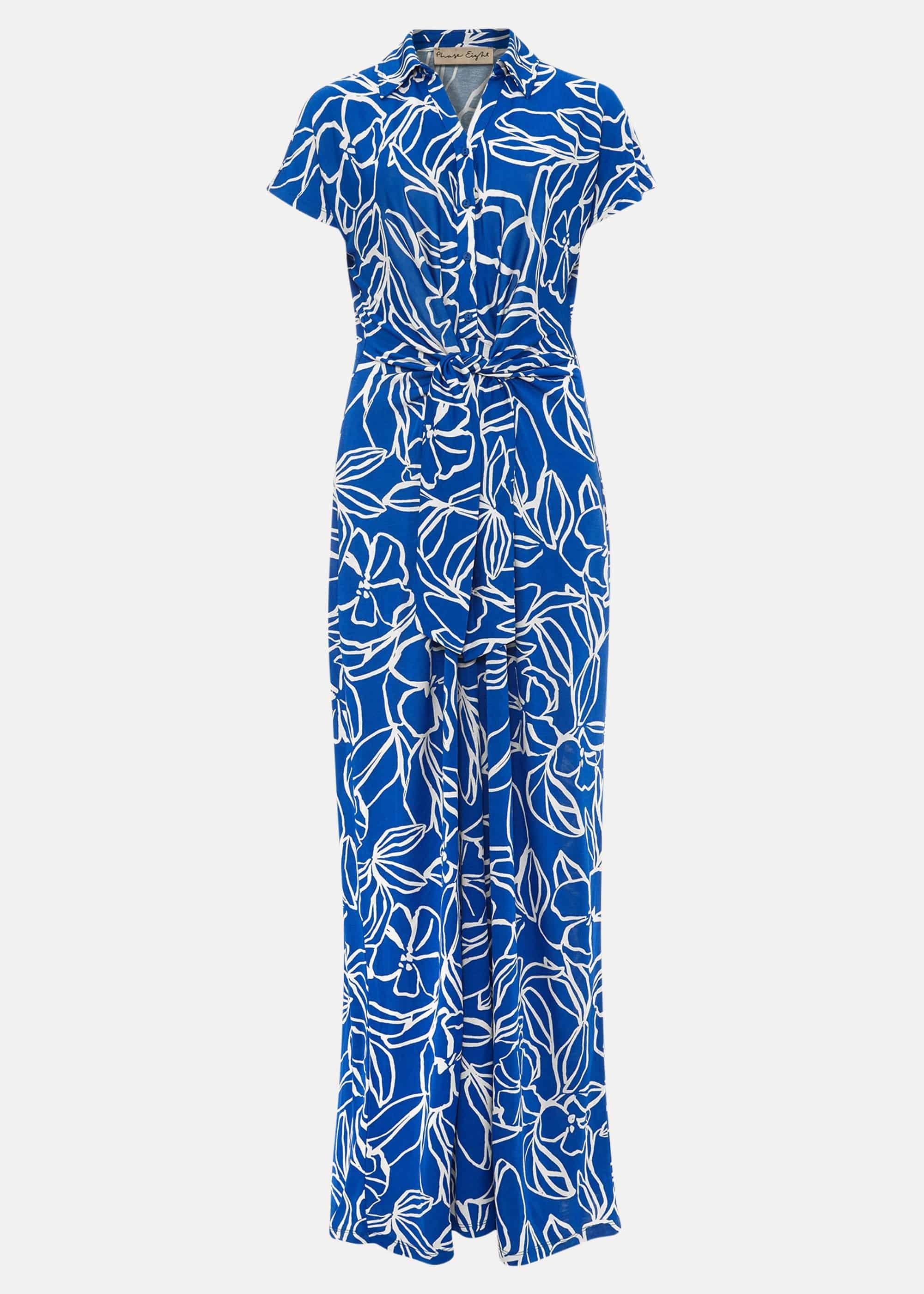 Sierra Linear Floral Maxi Dress
