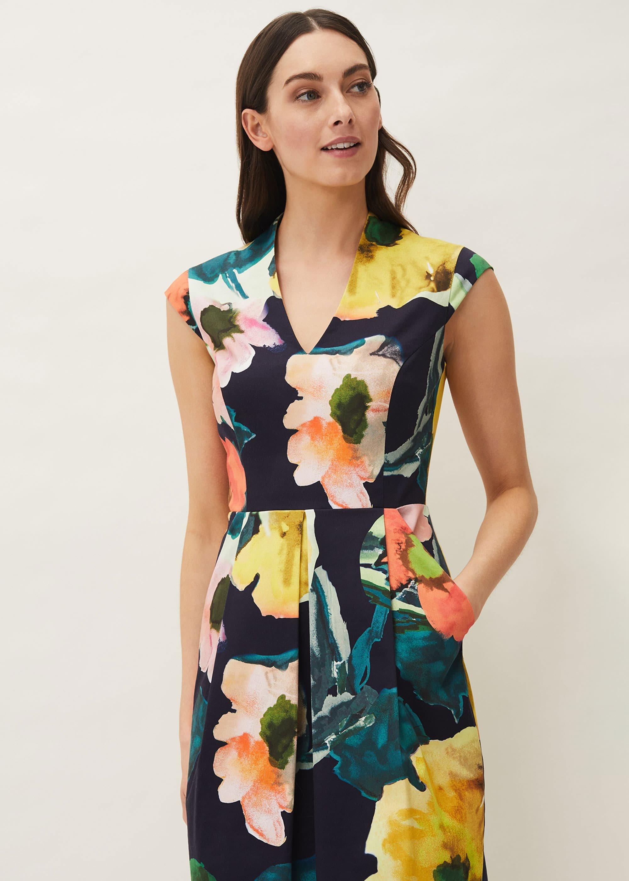 Mila Floral Fitted Dress