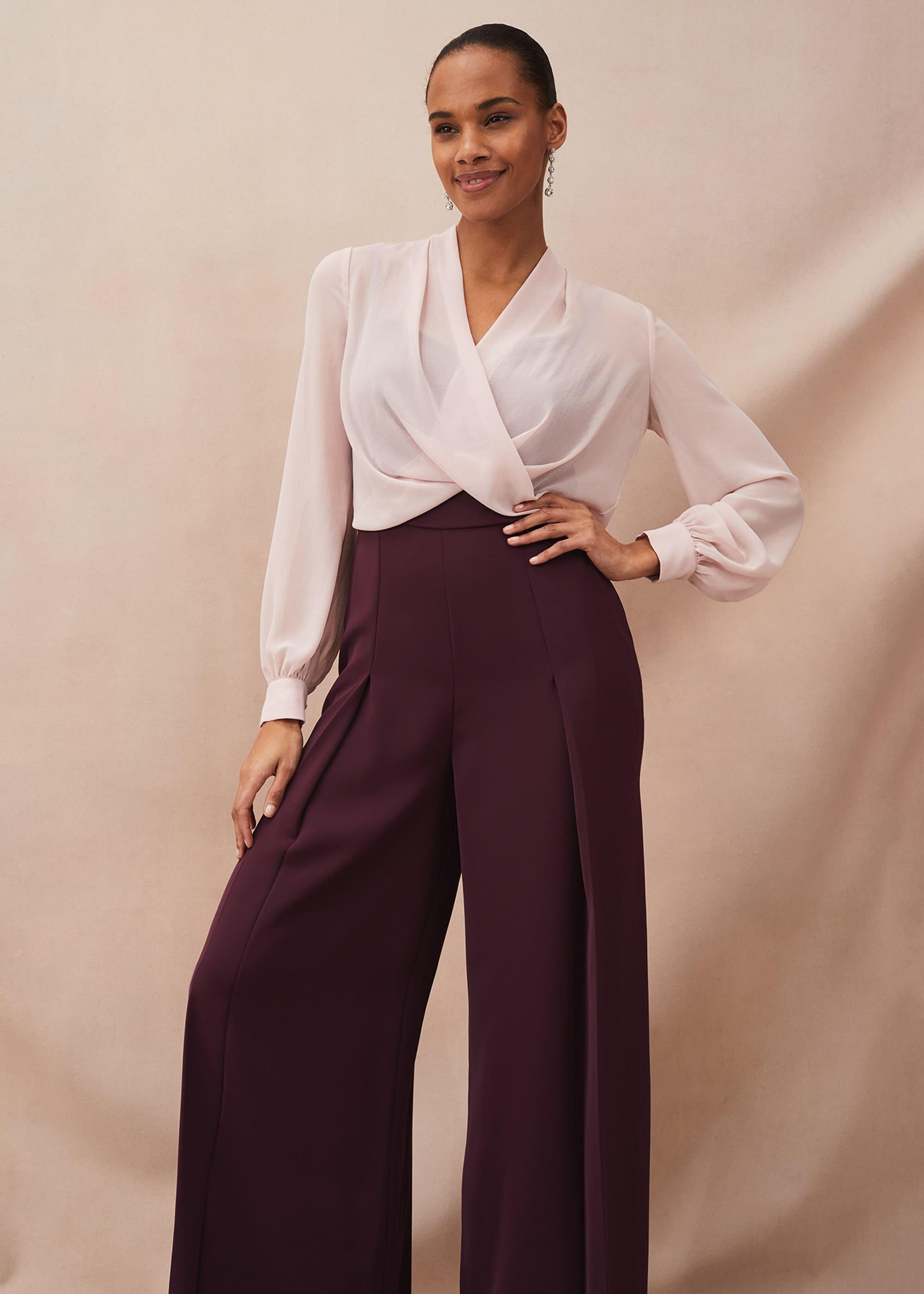 Mindy Chiffon Bodice Jumpsuit
