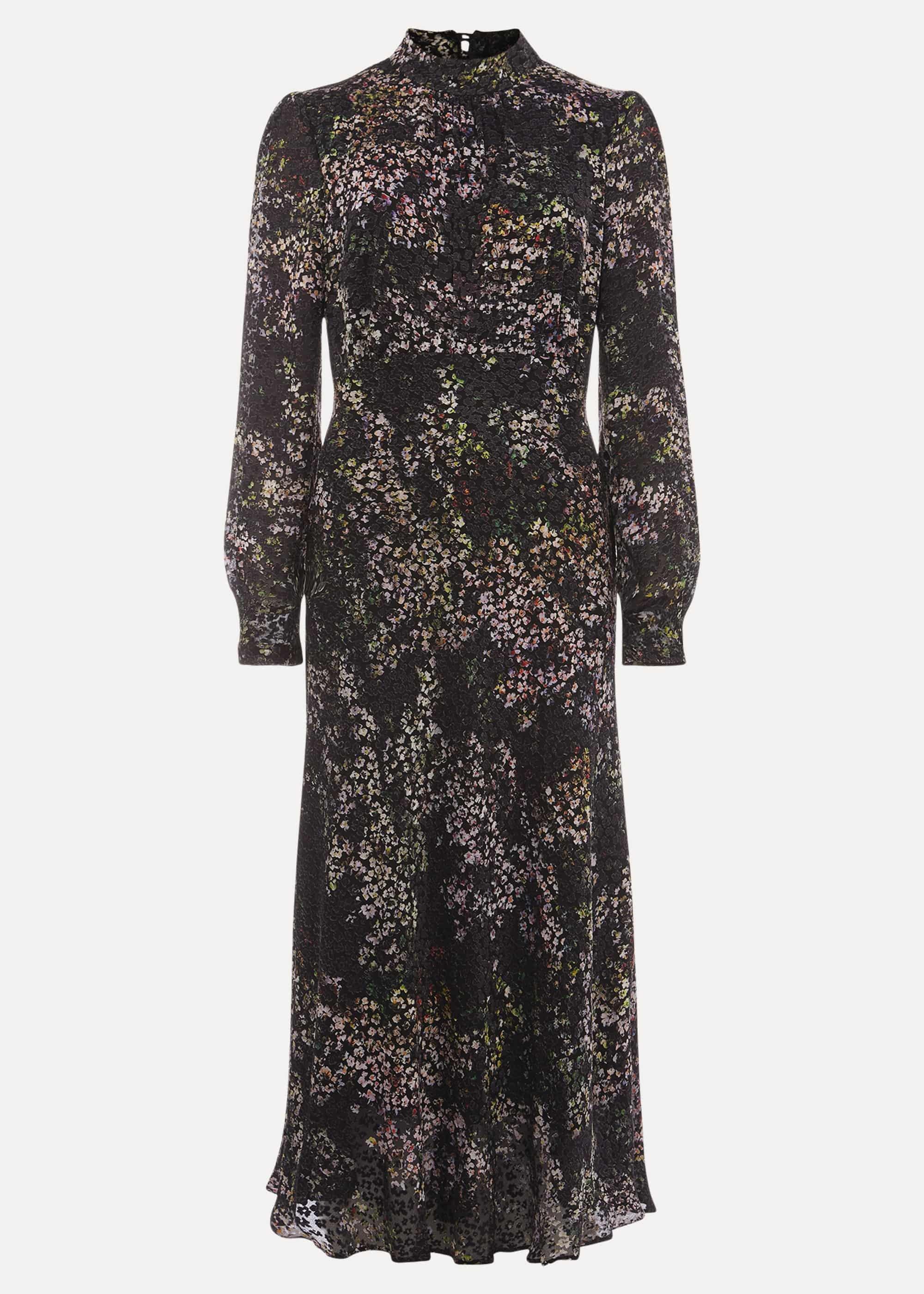 Elinore Printed Burnout Dress