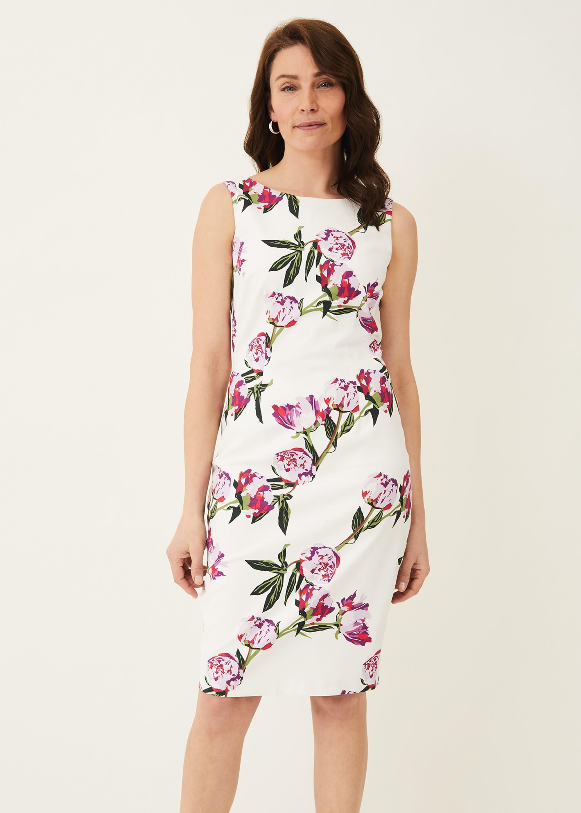 Rochella Peony Print Dress