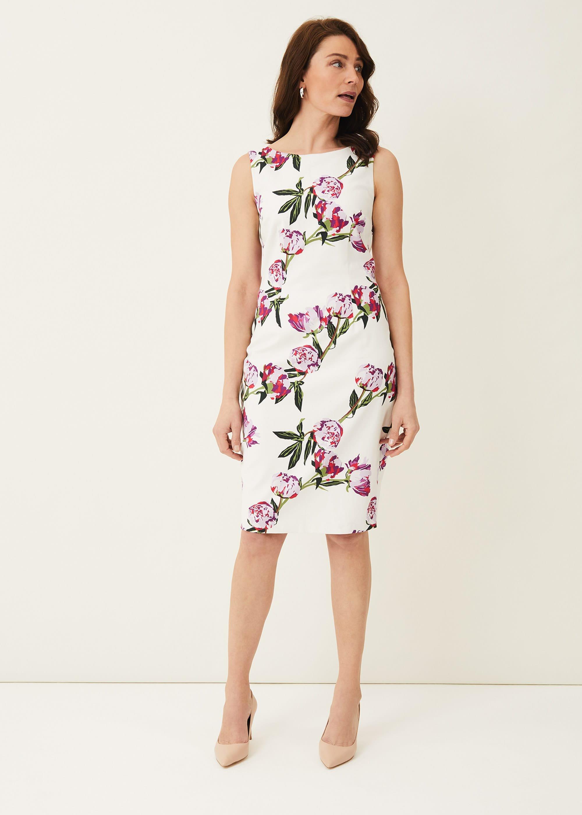 Rochella Peony Print Dress