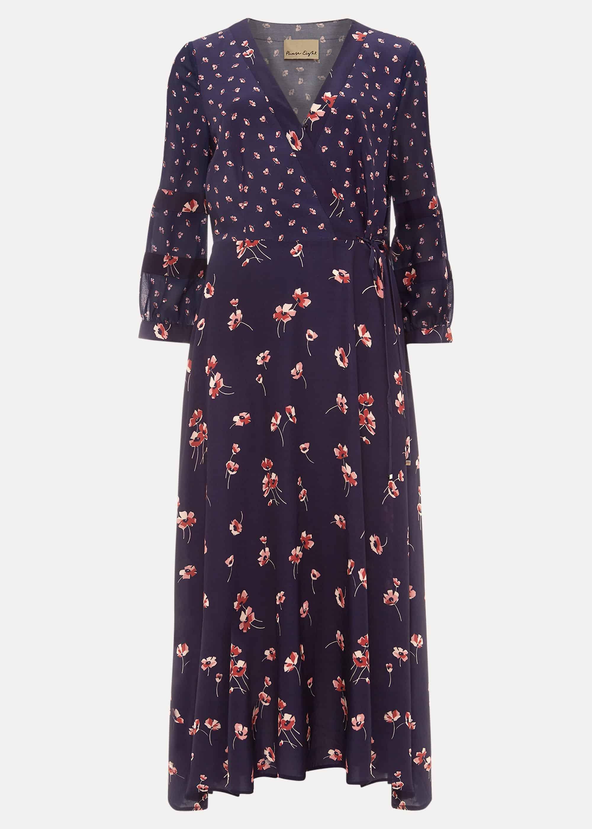 Anemone Mixed Floral Print Dress
