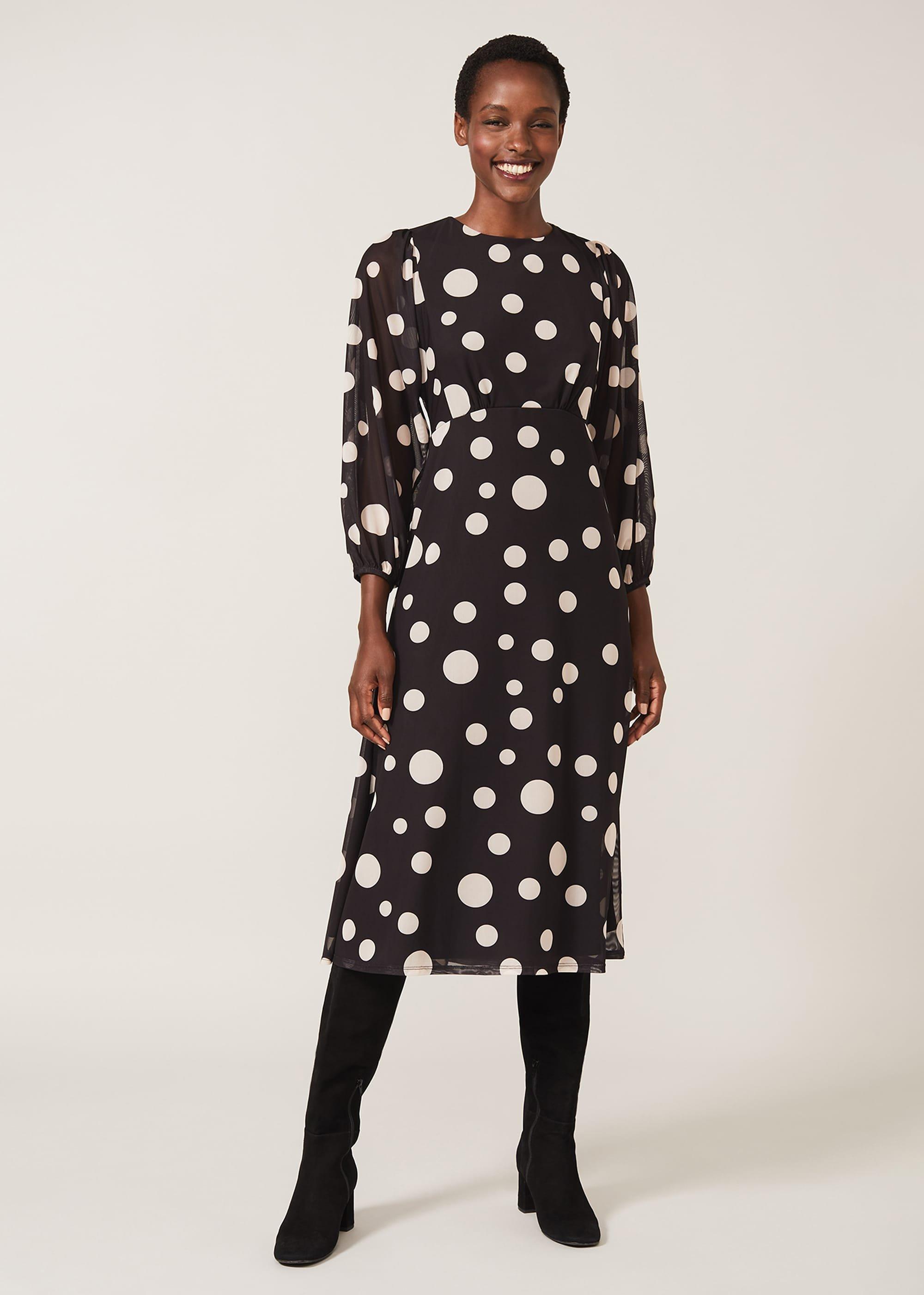 Vita Spot Print Jersey Dress