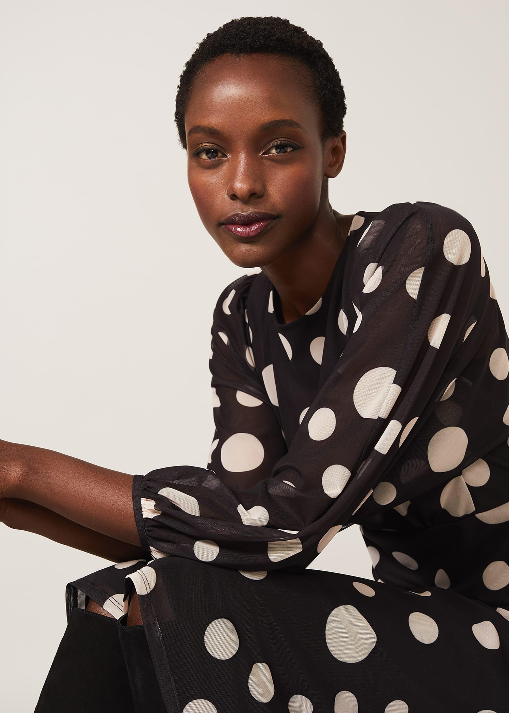 Vita Spot Print Jersey Dress