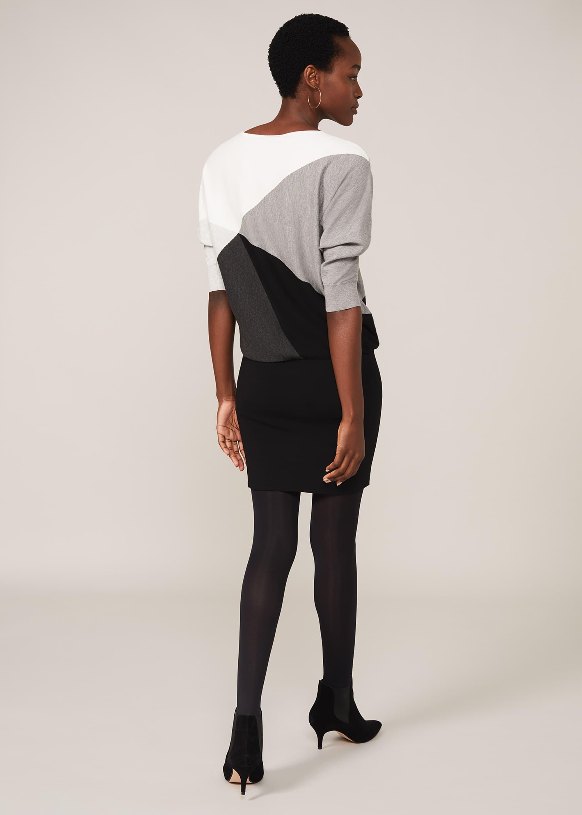 Alia Colourblock Knit Dress