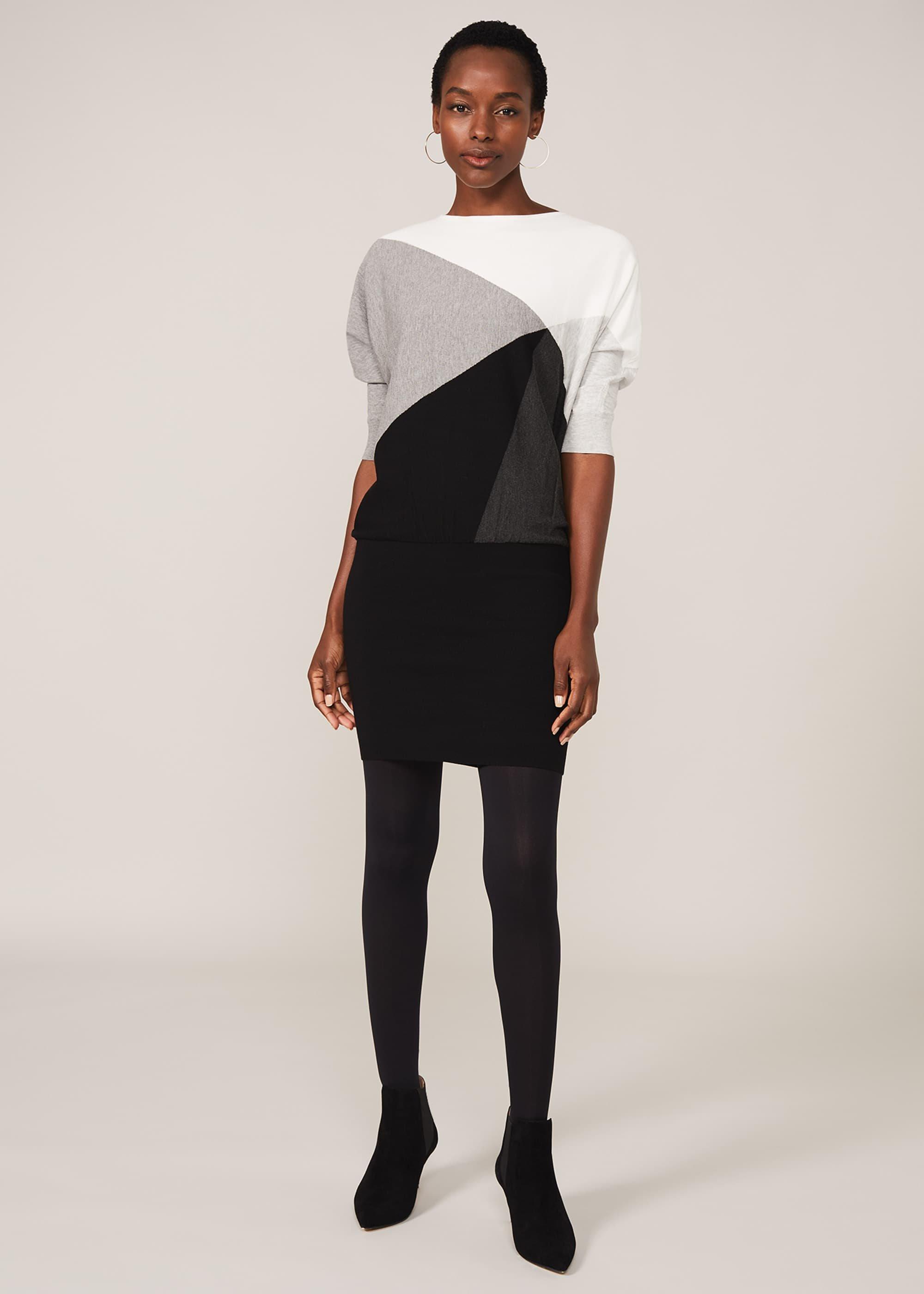 Alia Colourblock Knit Dress