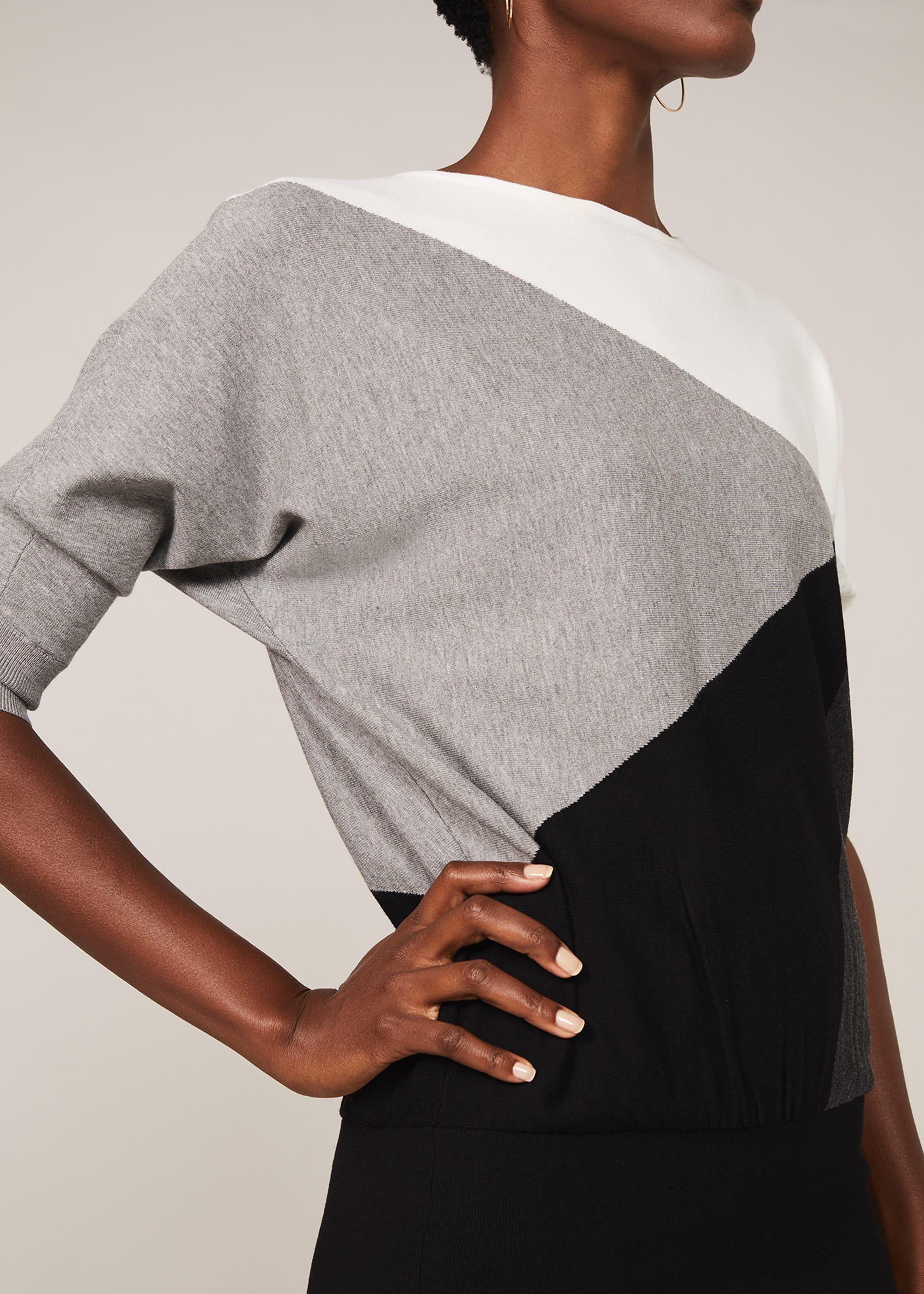 Alia Colourblock Knit Dress