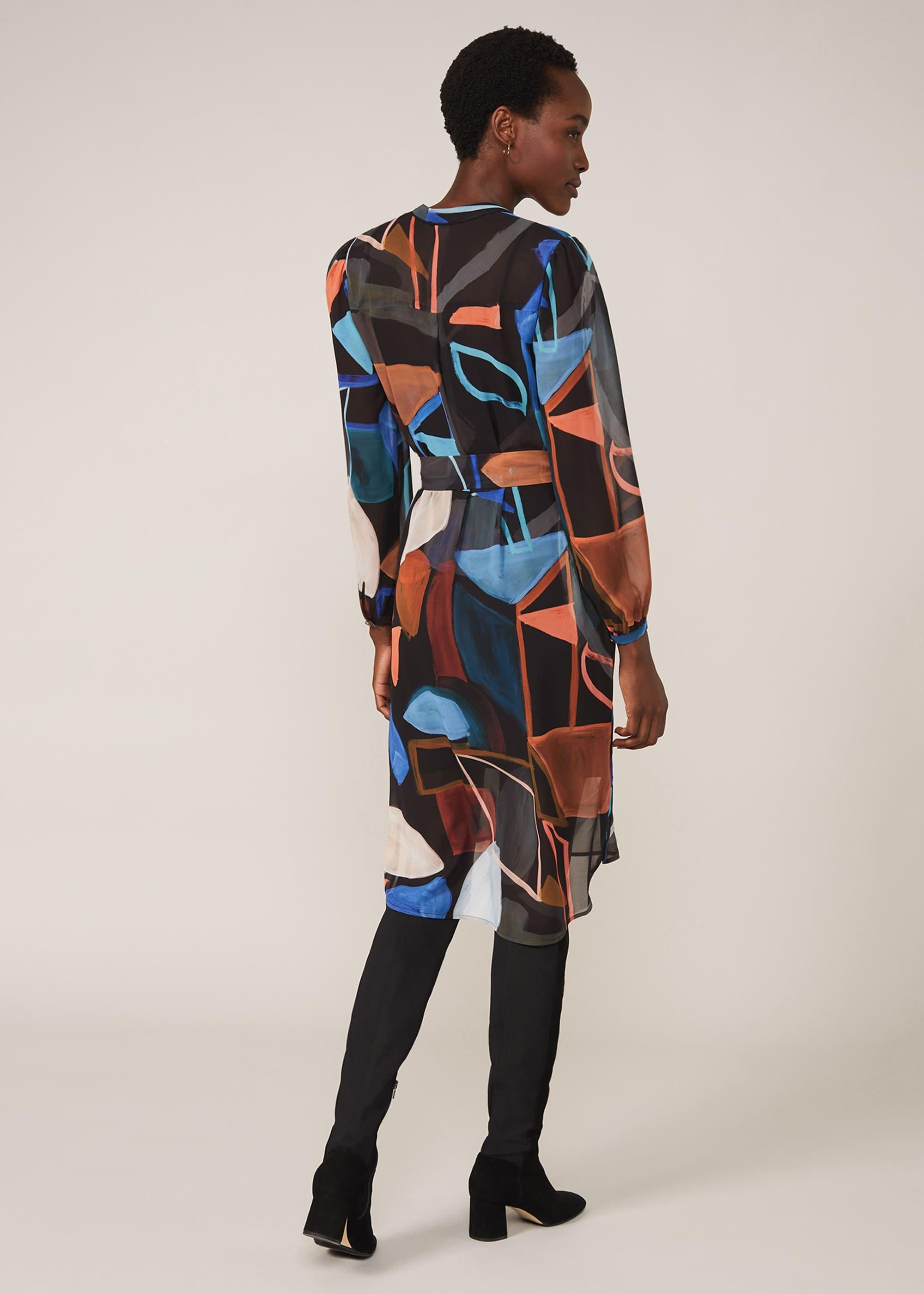 Nemi Shapes Chiffon Dress