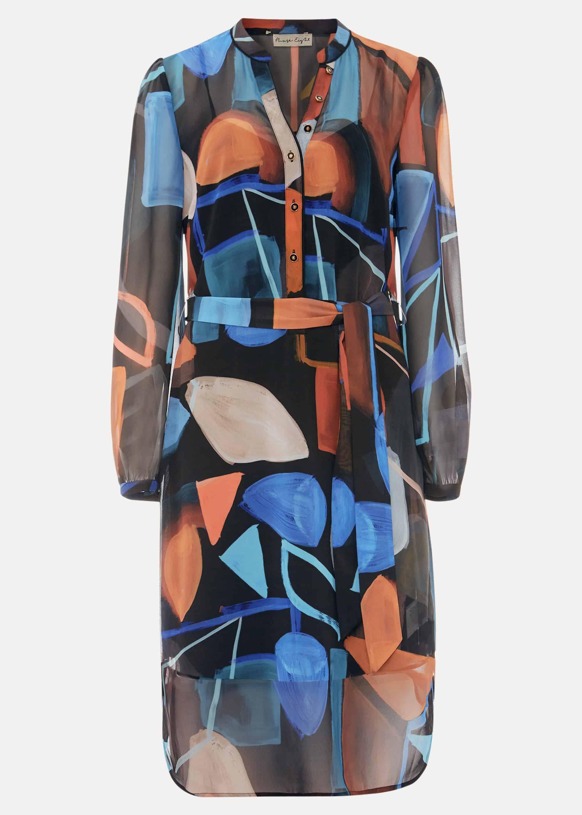 Nemi Shapes Chiffon Dress
