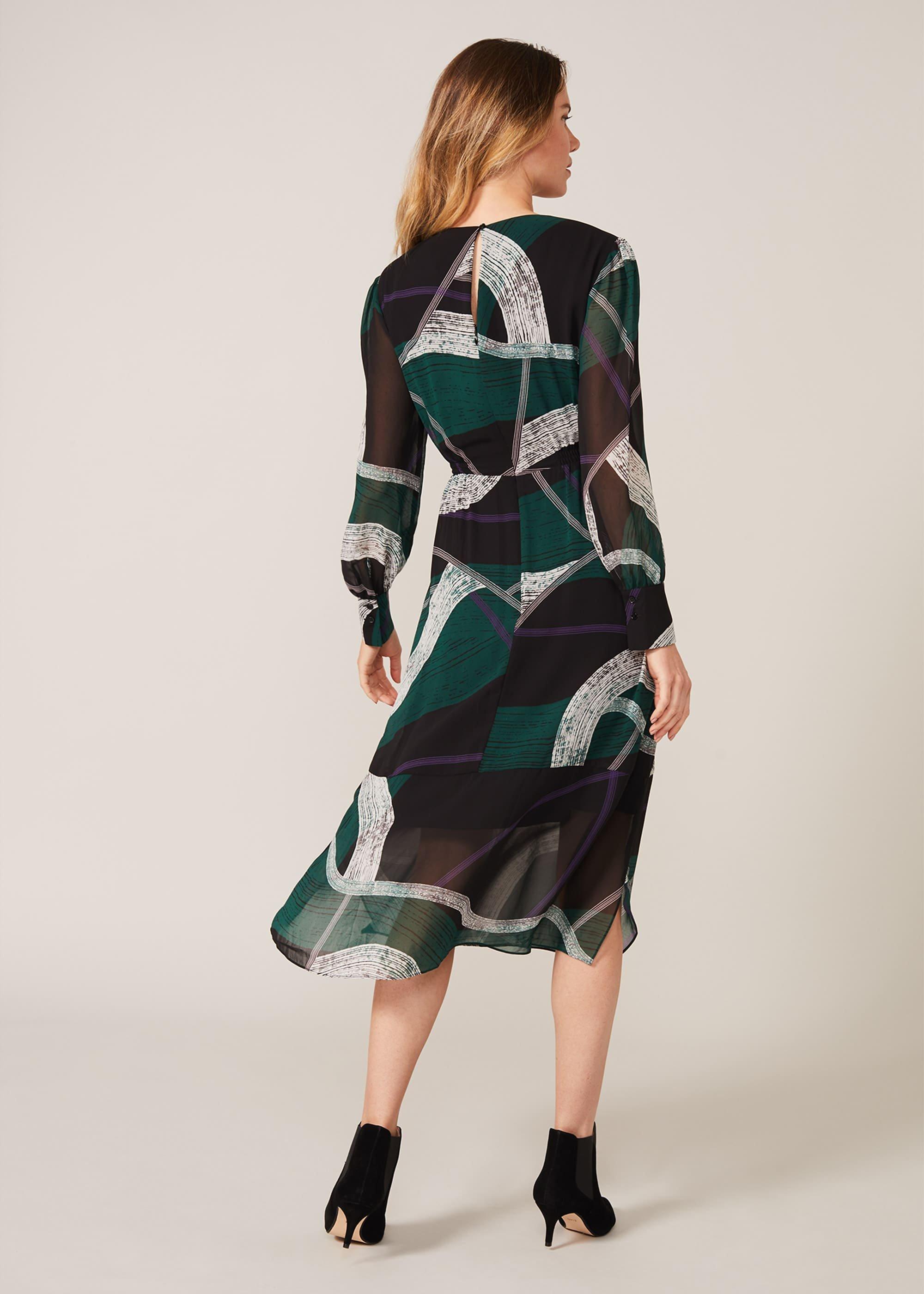 Saoirse Swirls Chiffon Dress
