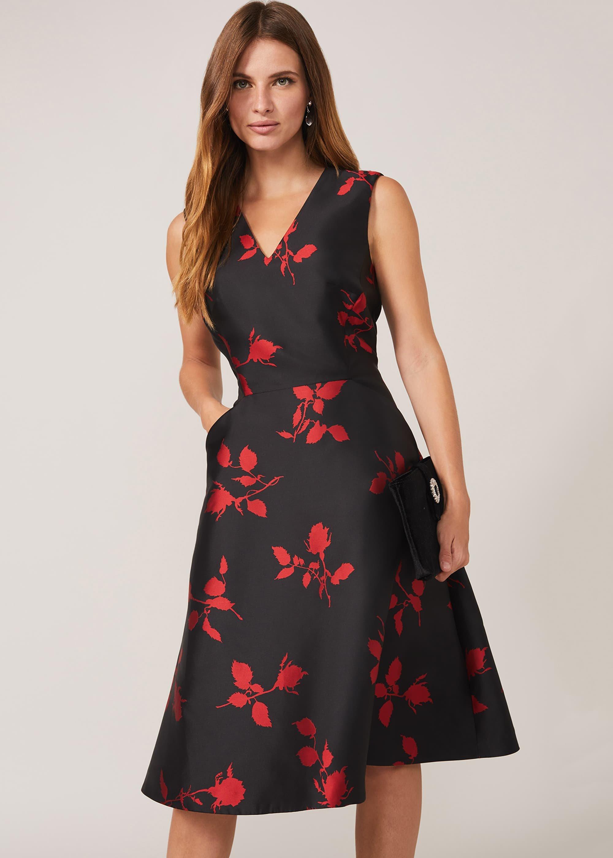 Jordyn Floral Jacquard Dress