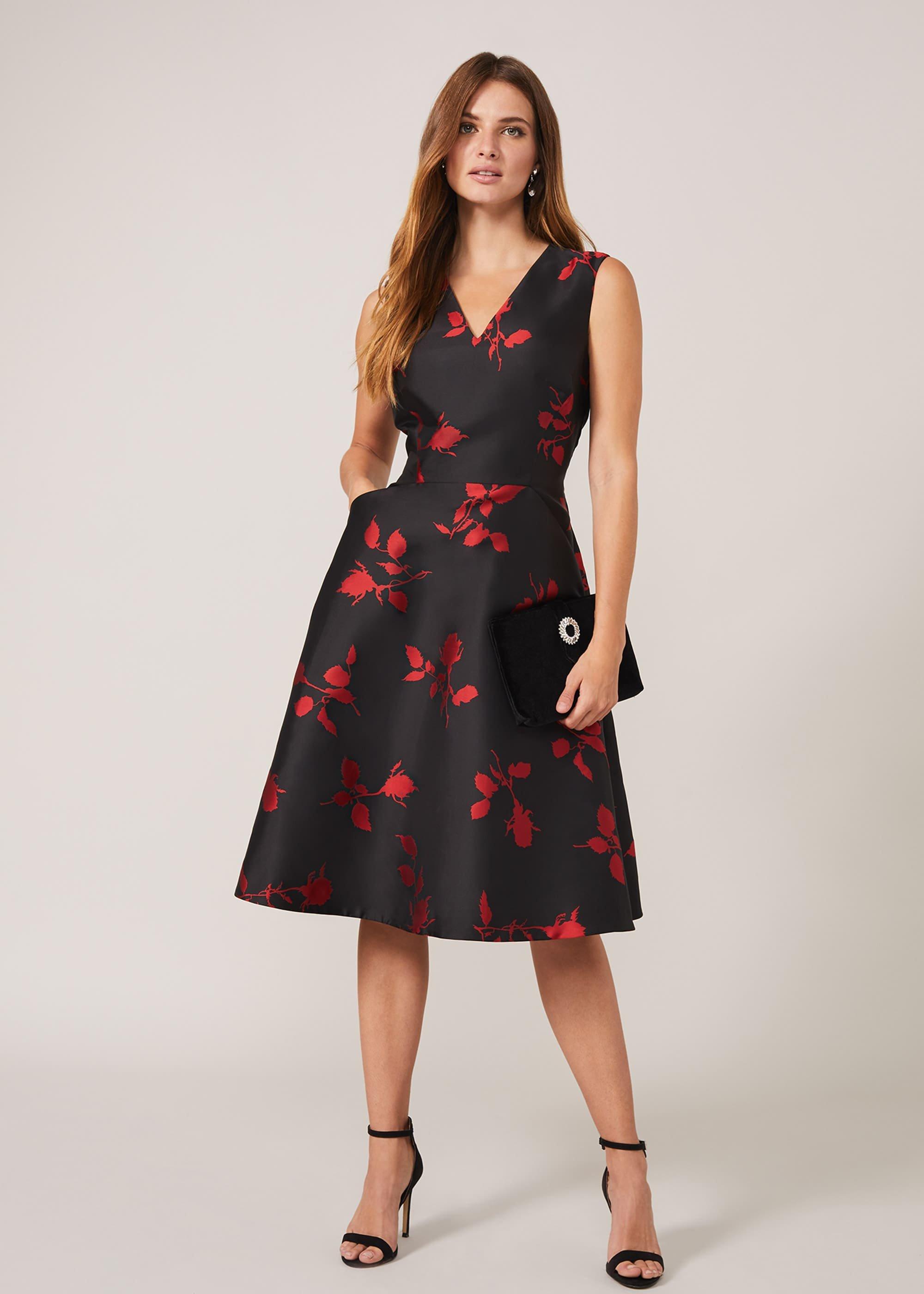 Jordyn Floral Jacquard Dress