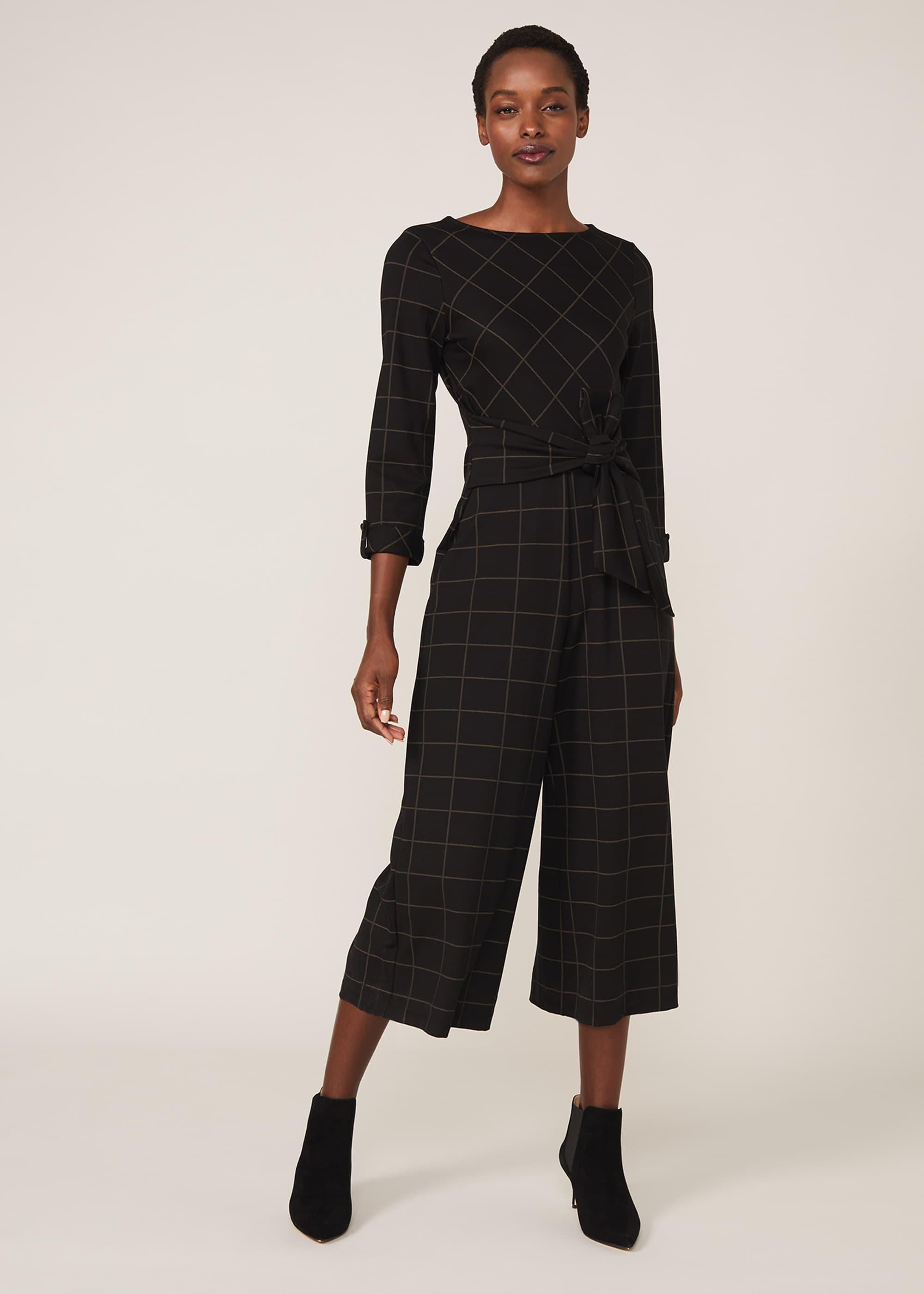 Alesha Check Jumpsuit