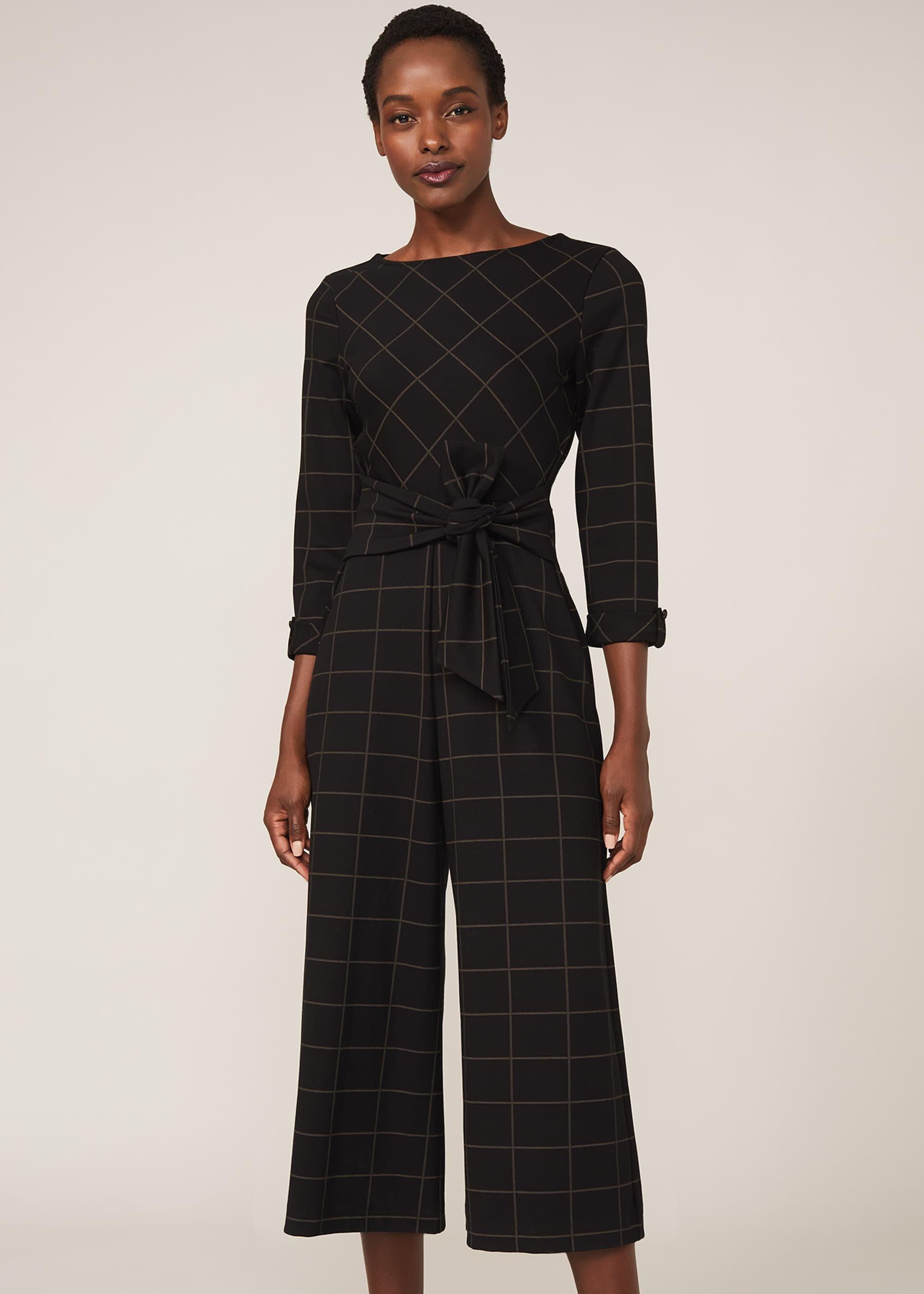 Alesha Check Jumpsuit