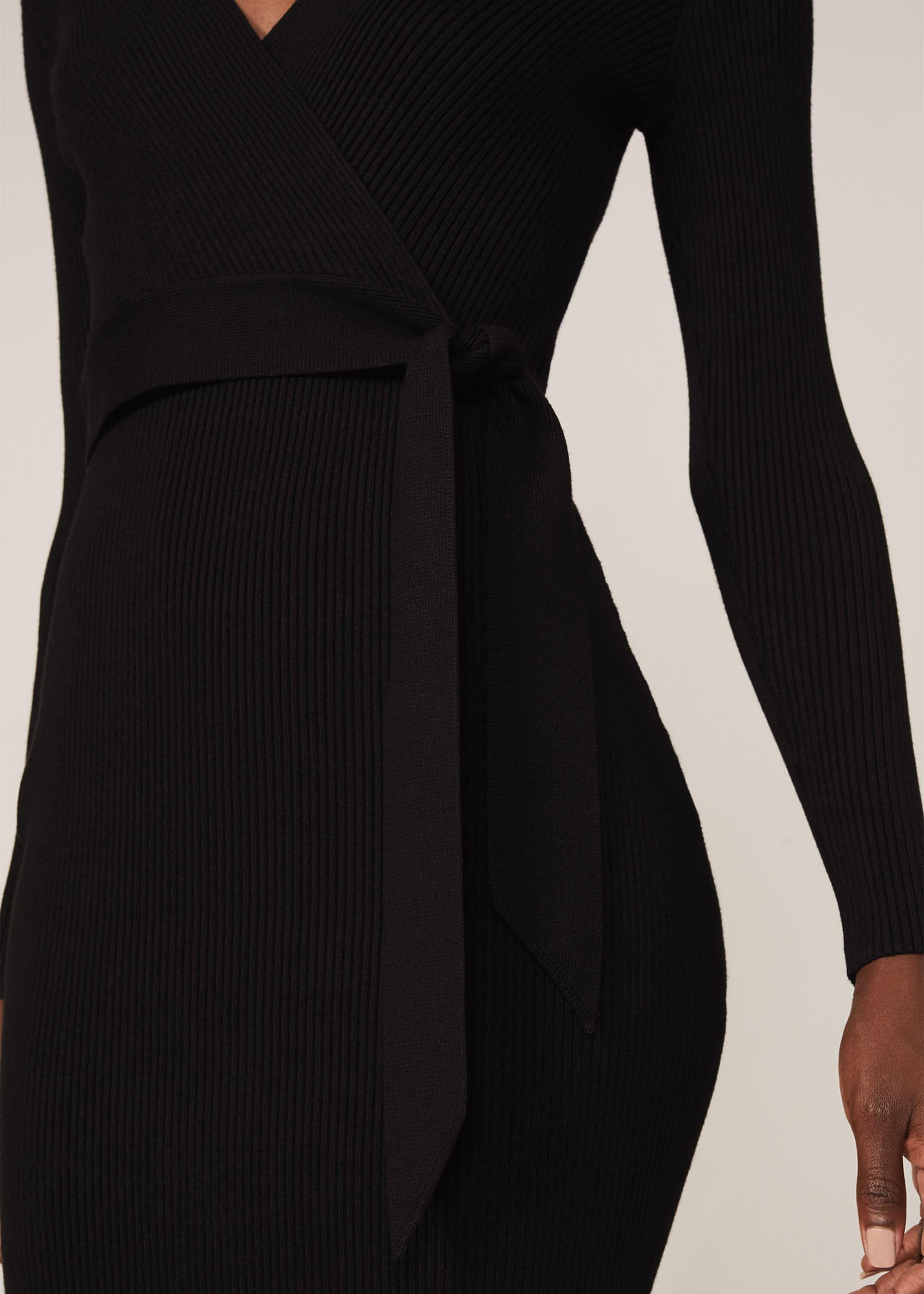 Oliv Rib Wrap Dress