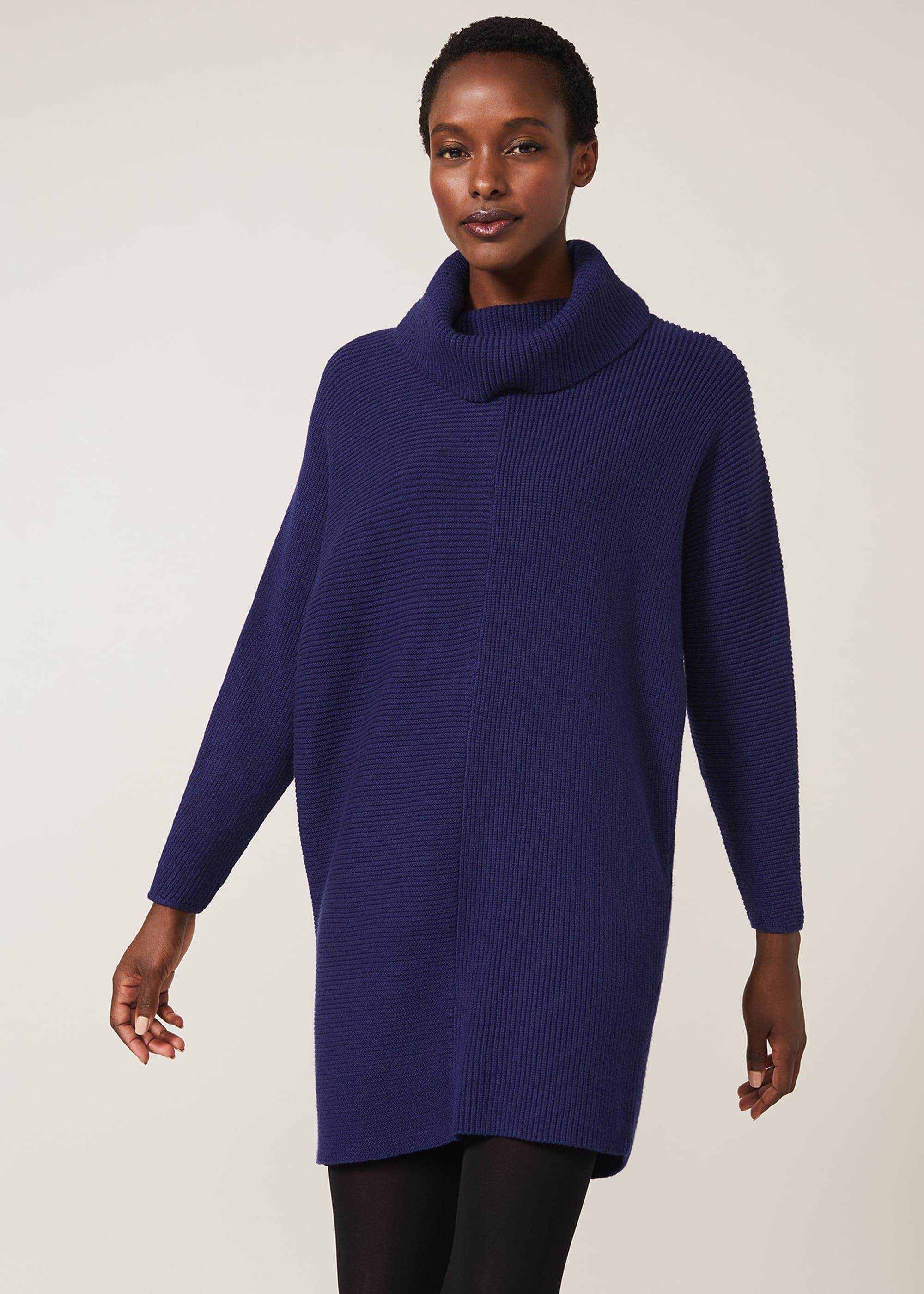 Cathelene Cowl Neck Knit Dress