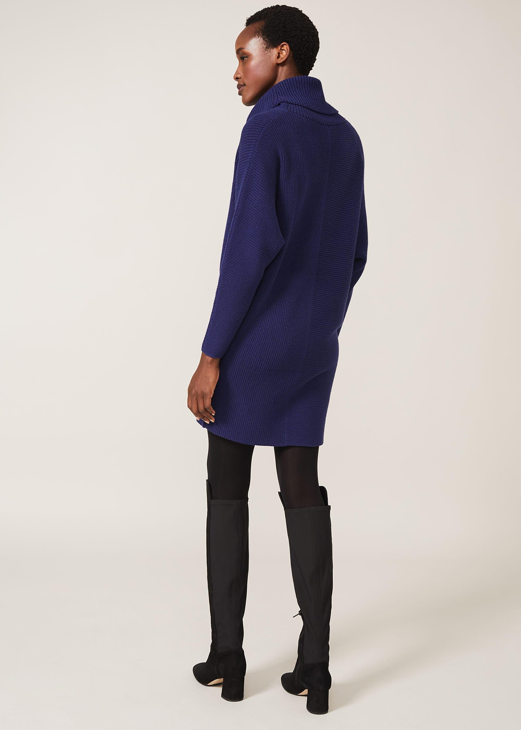 Cathelene Cowl Neck Knit Dress