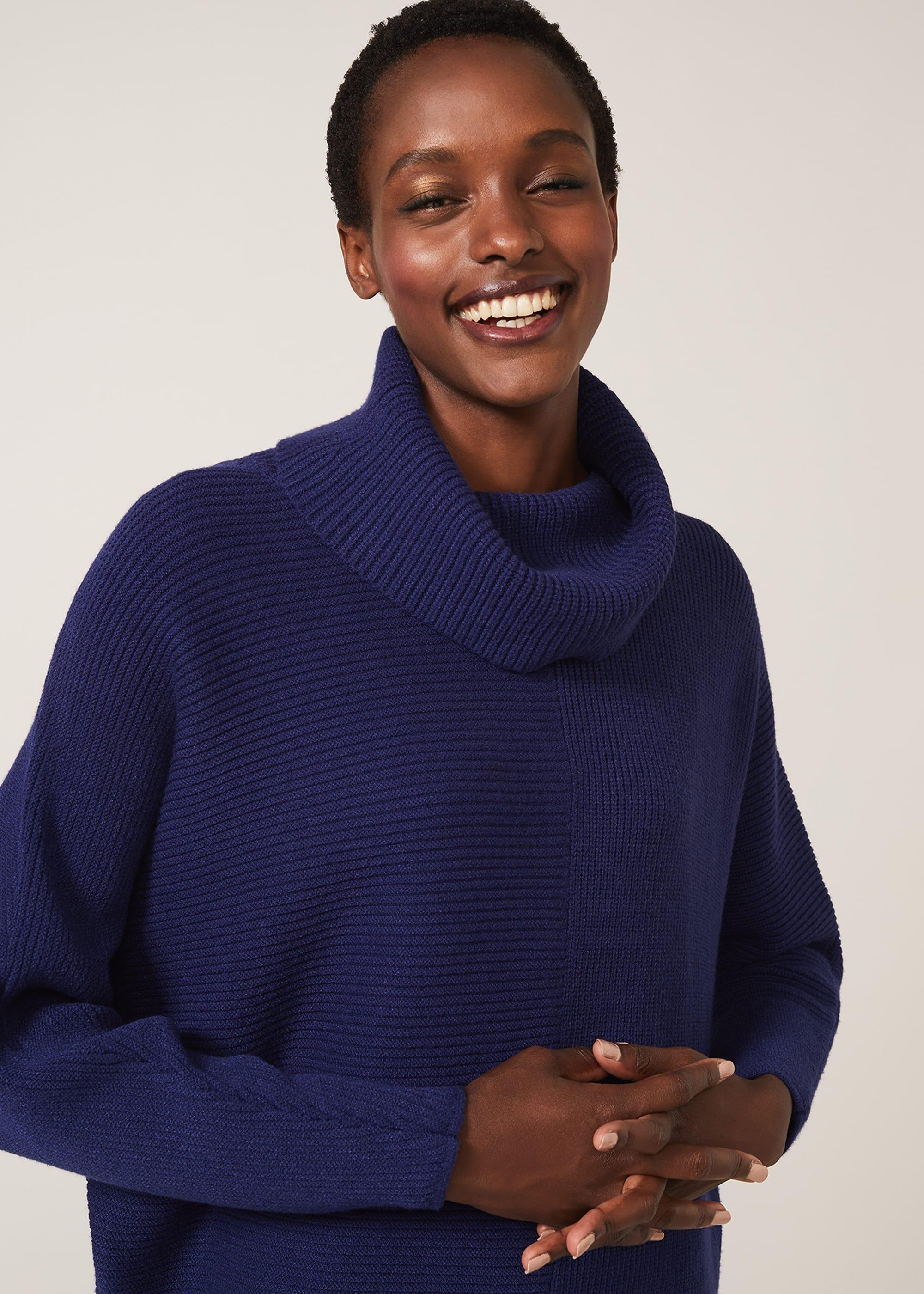 Cathelene Cowl Neck Knit Dress