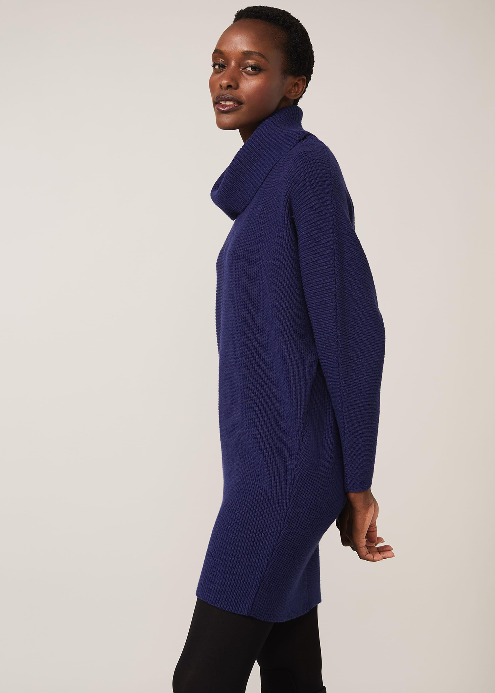 Cathelene Cowl Neck Knit Dress