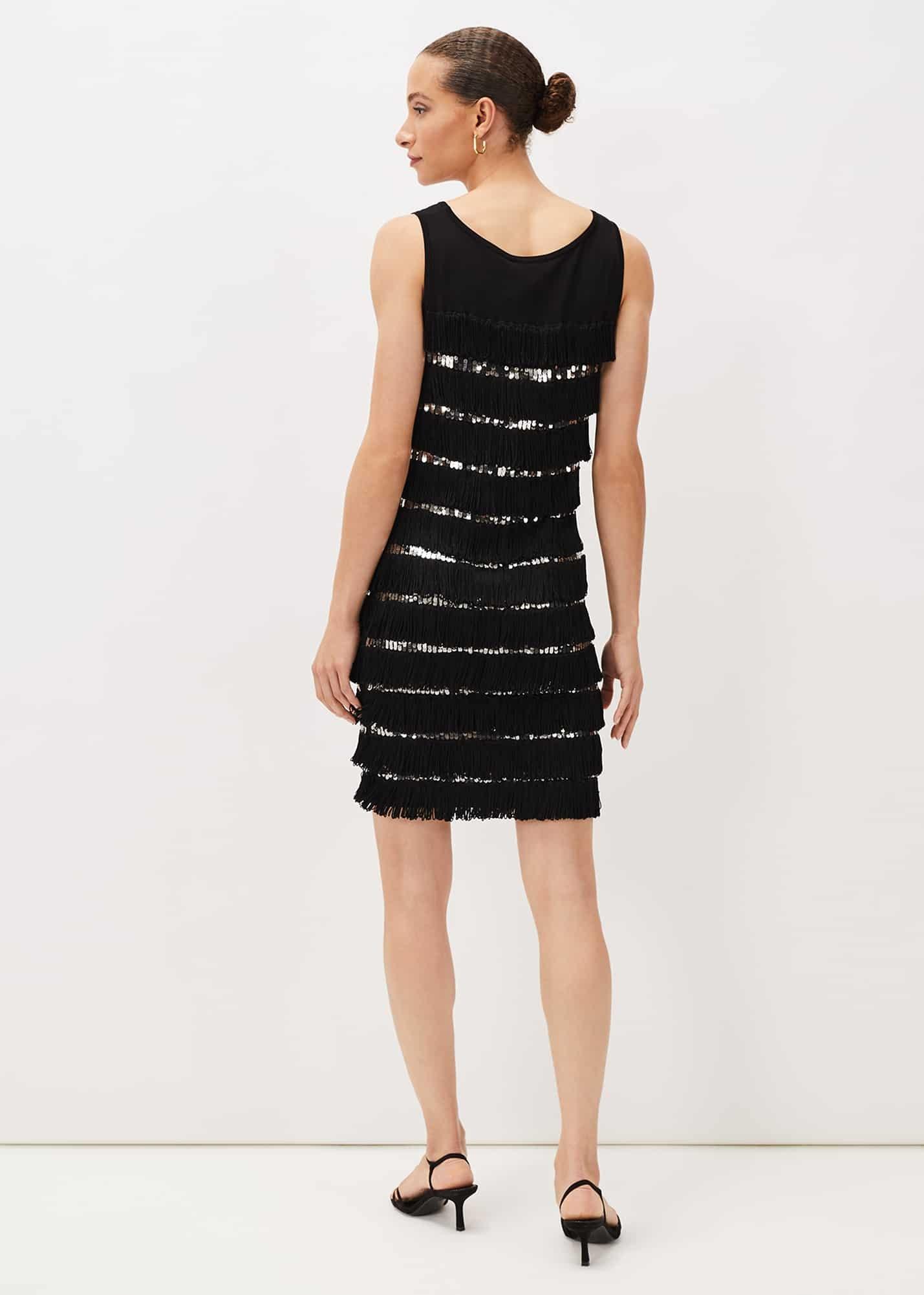 Sofianne Sequin Fringe Dress