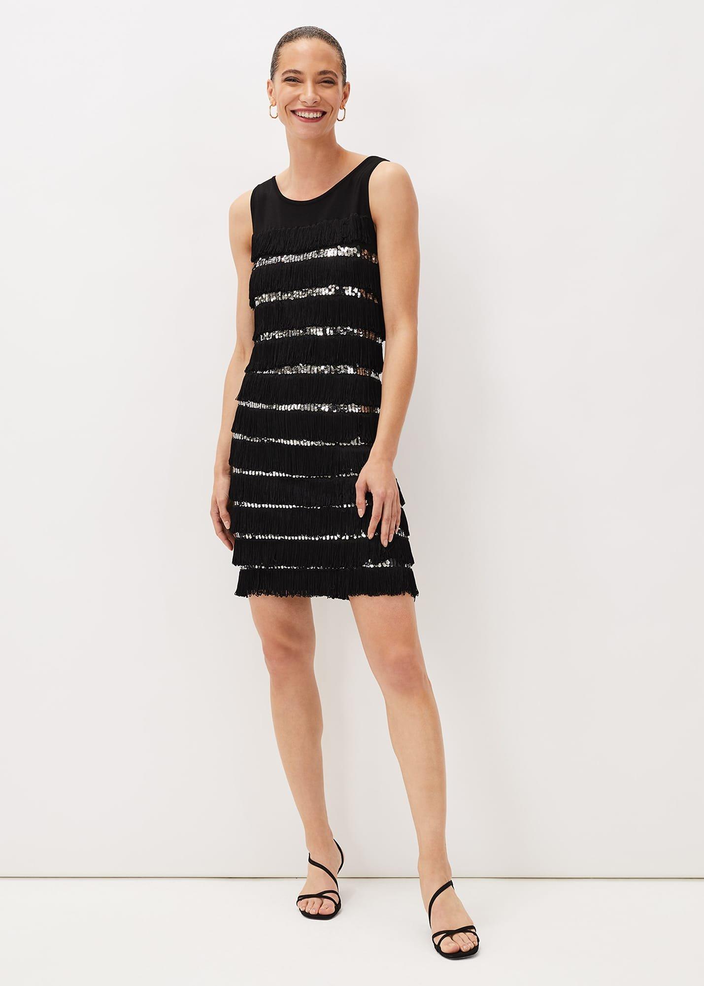 Sofianne Sequin Fringe Dress