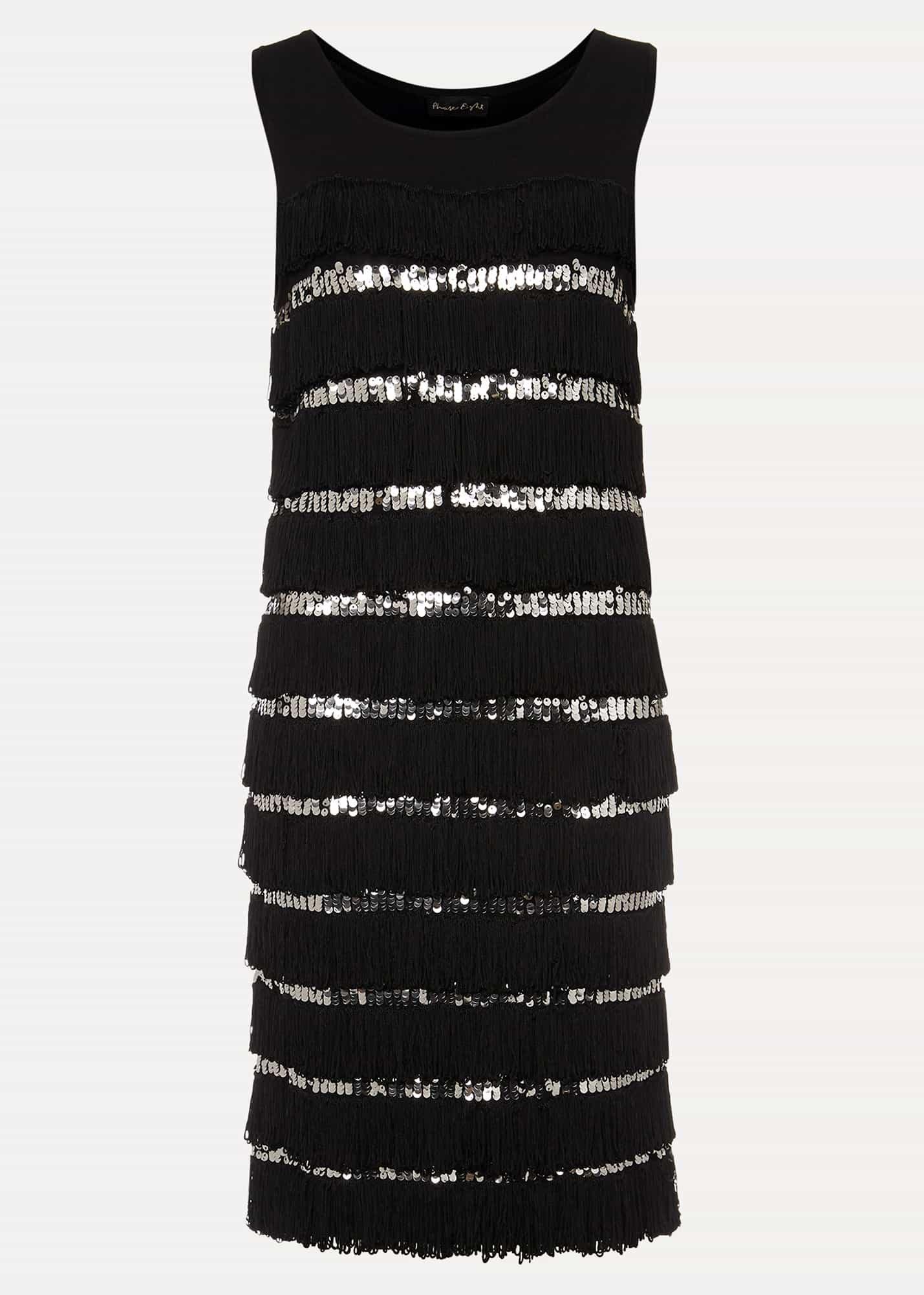 Sofianne Sequin Fringe Dress