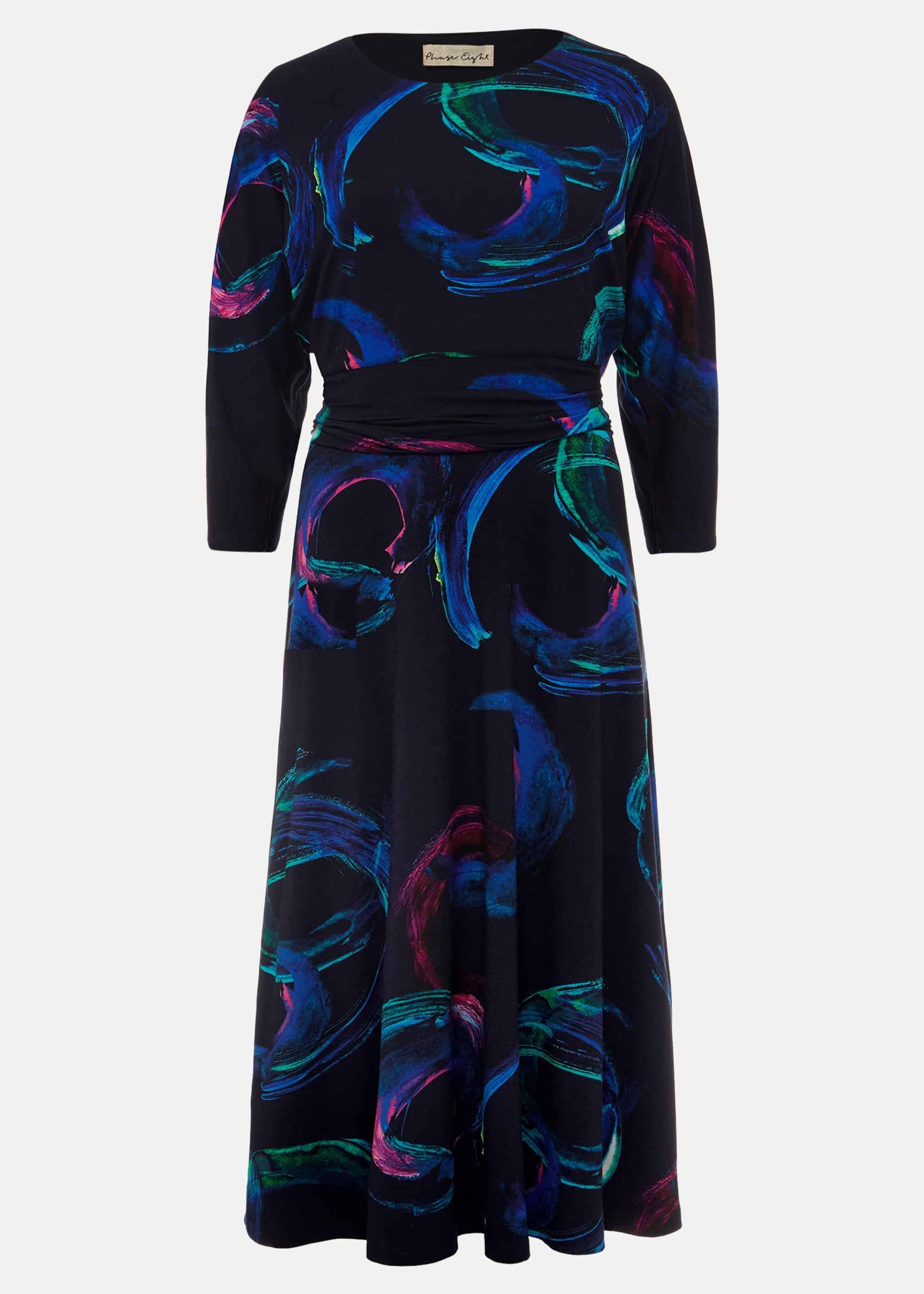 Viola Swirl Print Dress