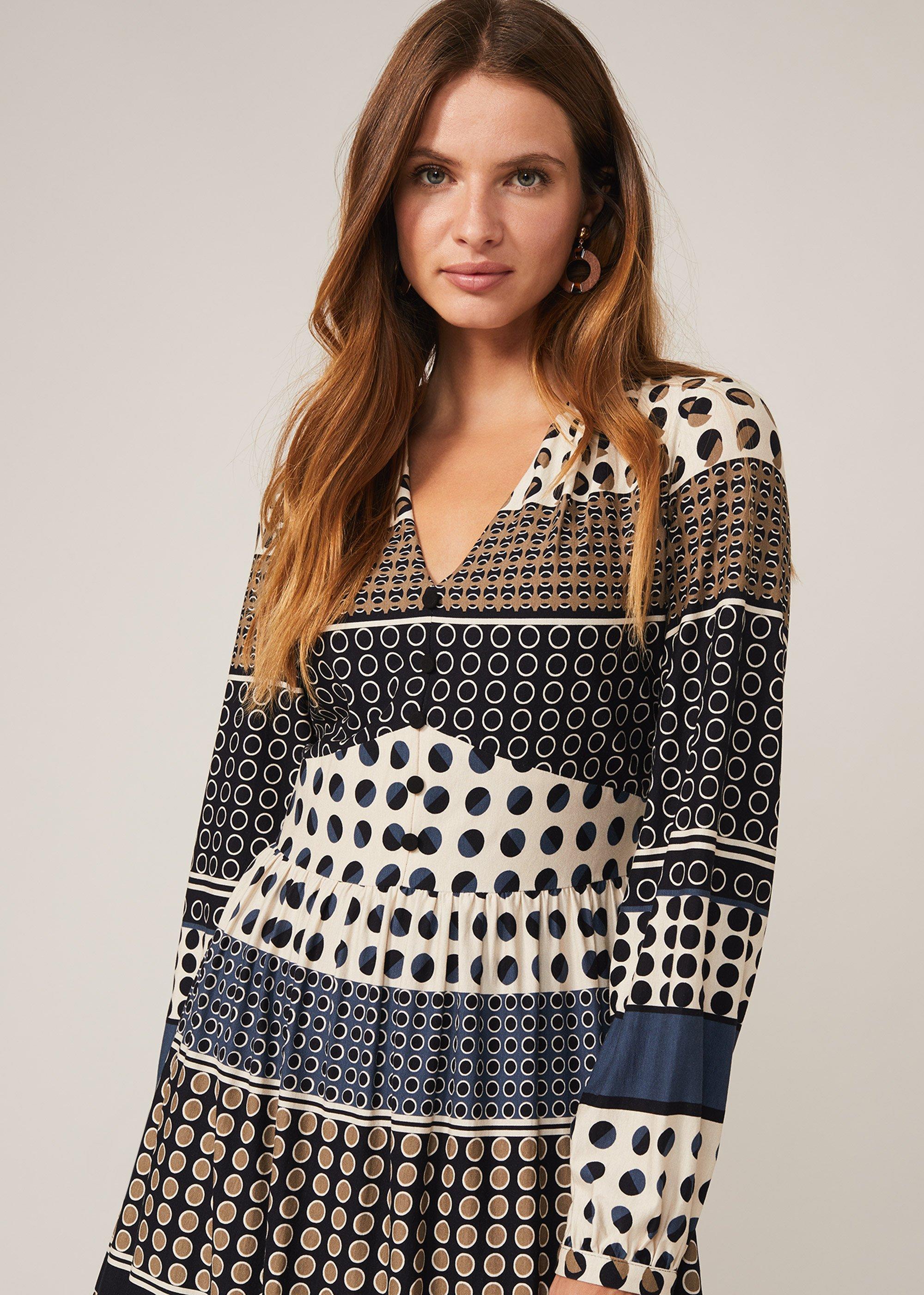 Jacinta Spot Print Dress