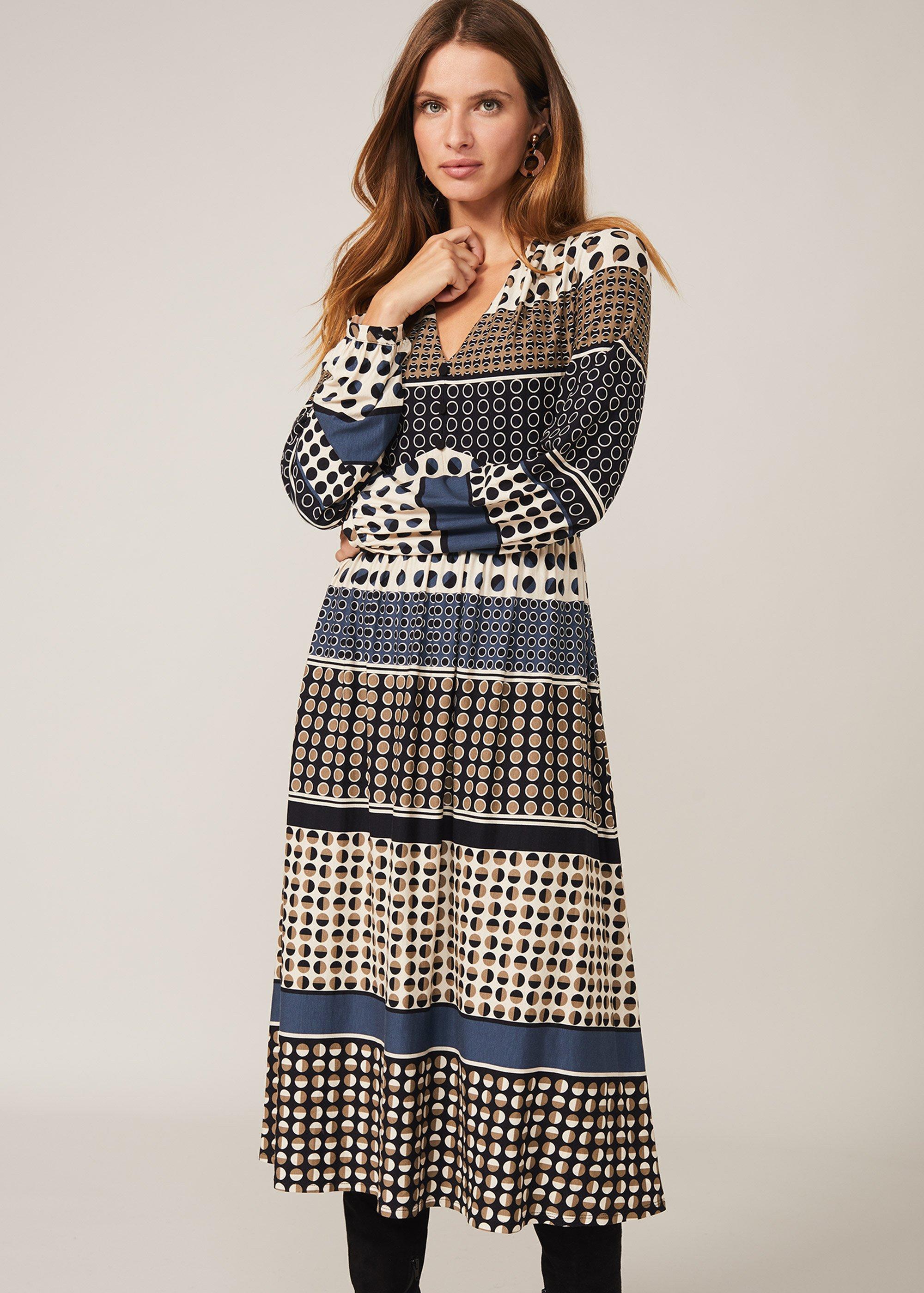 Jacinta Spot Print Dress