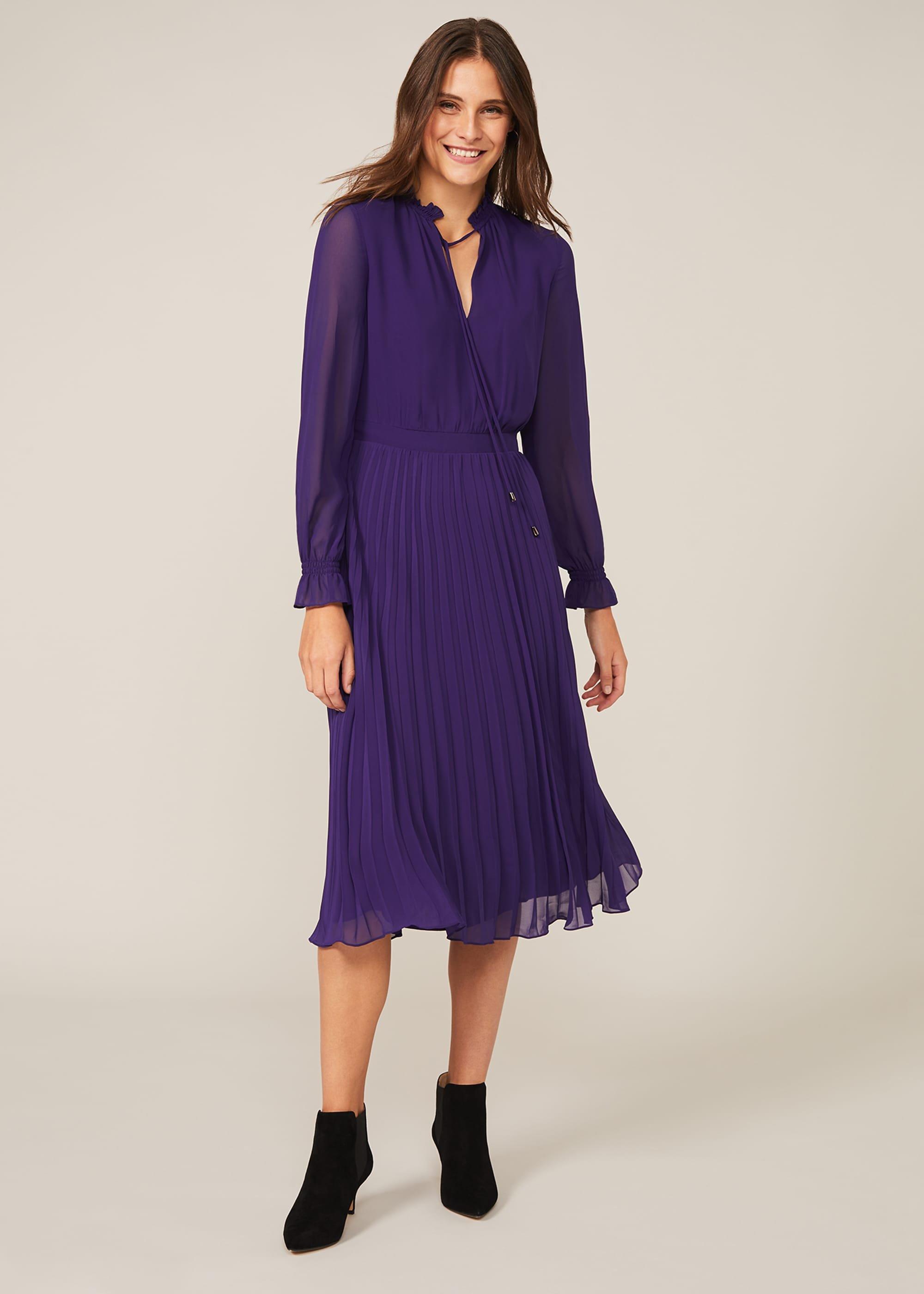 Iris Pleat Dress