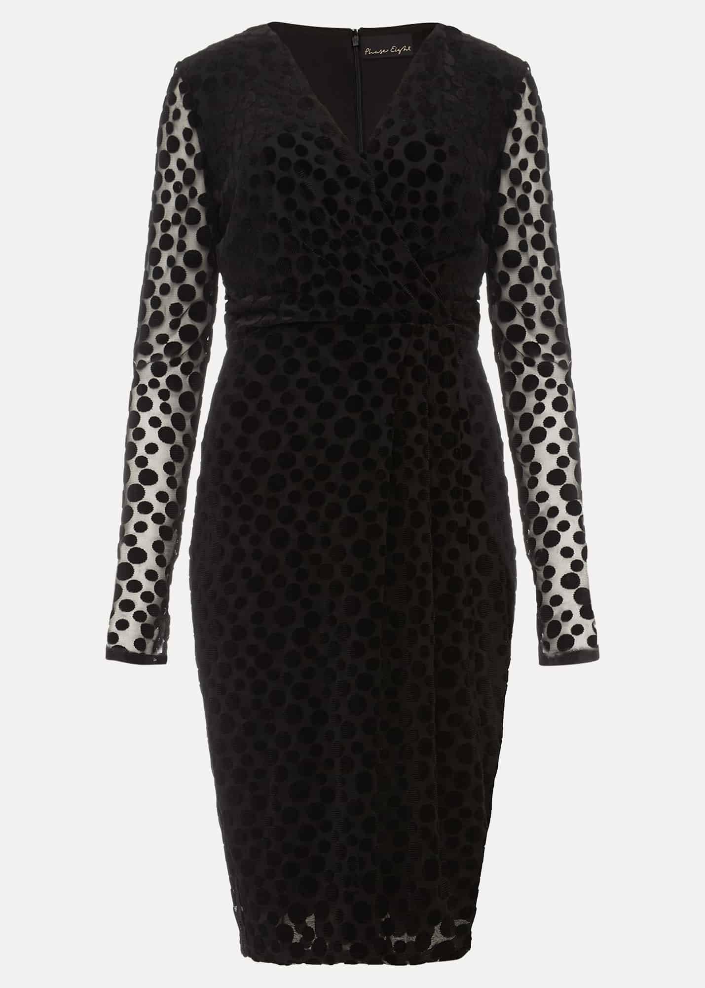 Sassy Spot Velvet Dress