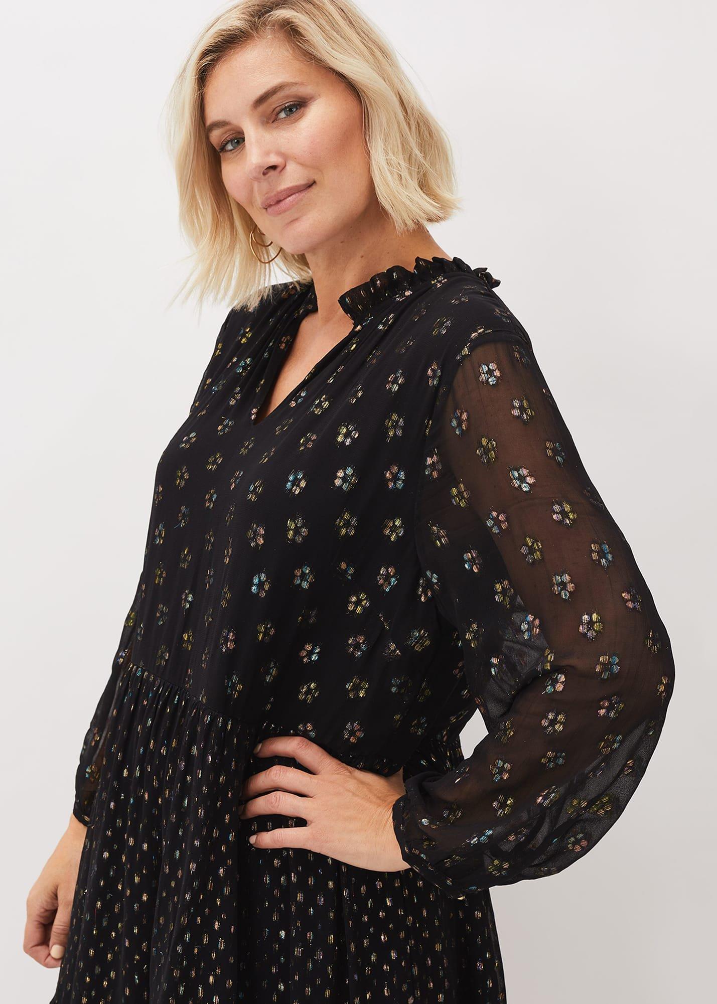 Sarah Sparkle Jacquard Dress