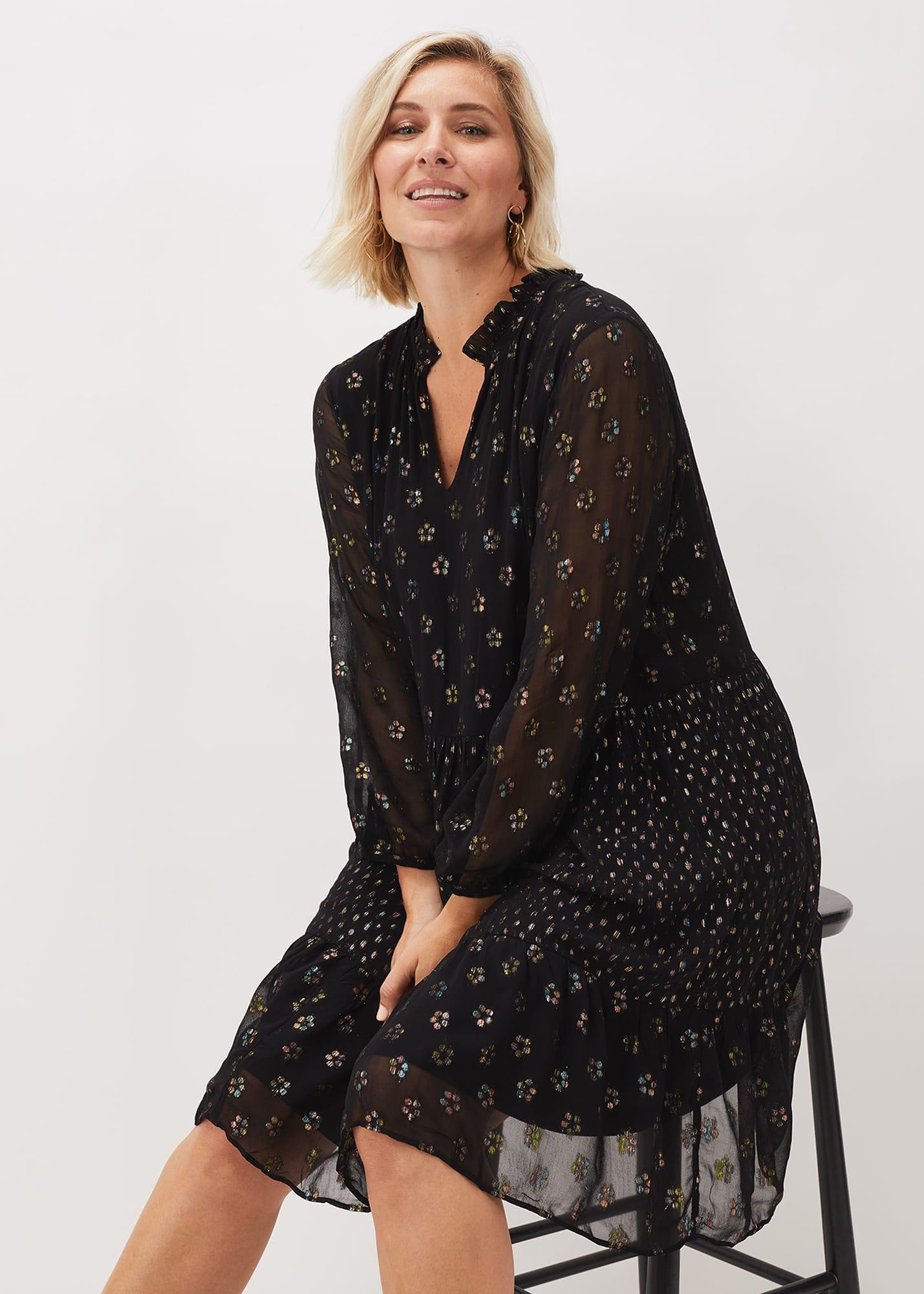 Sarah Sparkle Jacquard Dress