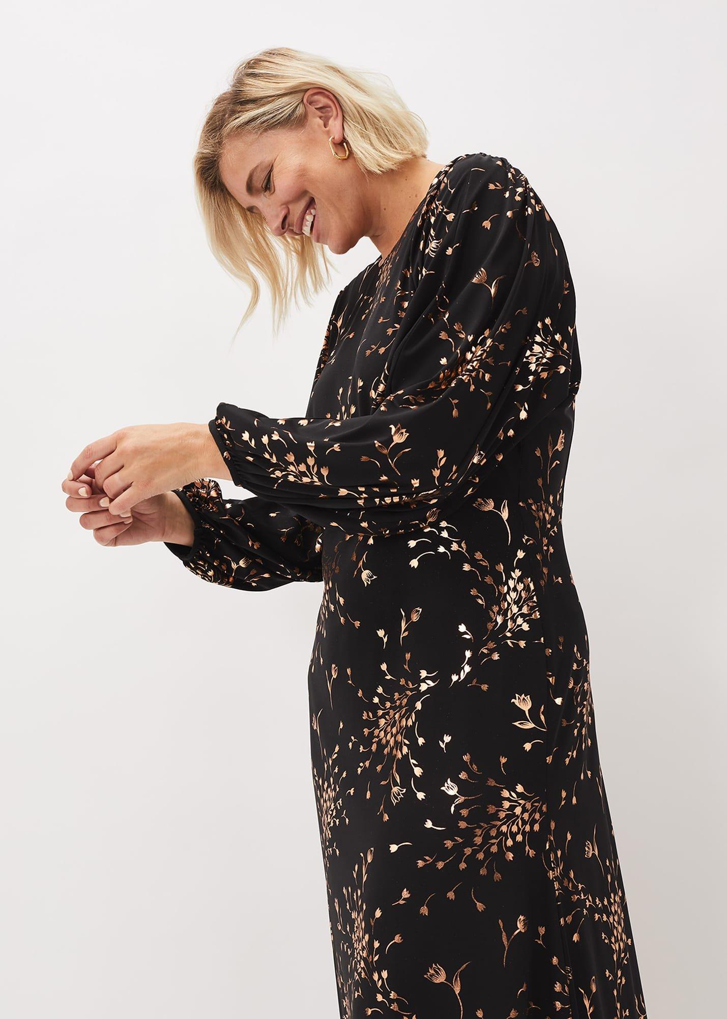 Jacinta Floral Foil Dress