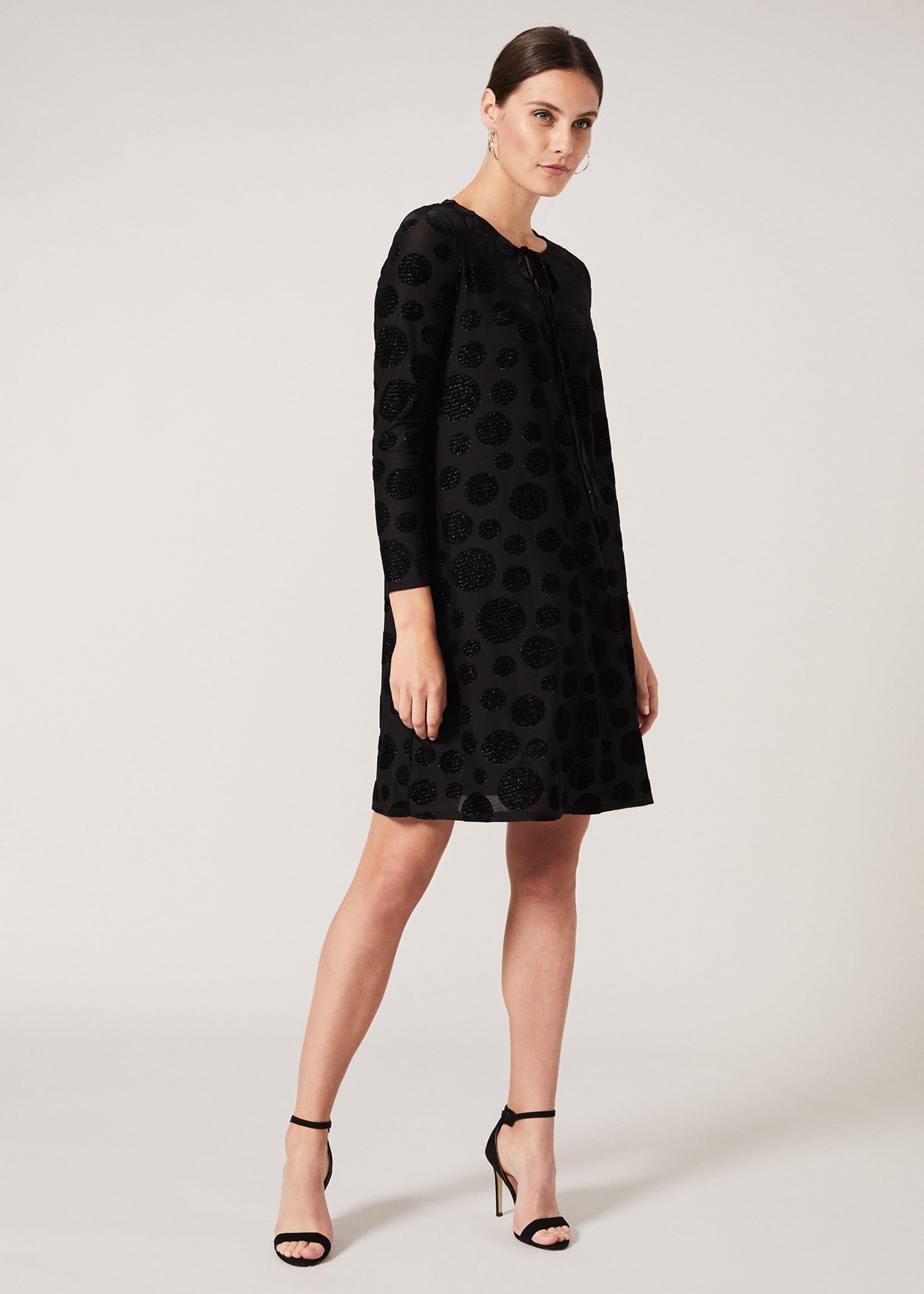 Andrea Glitter Spot Dress