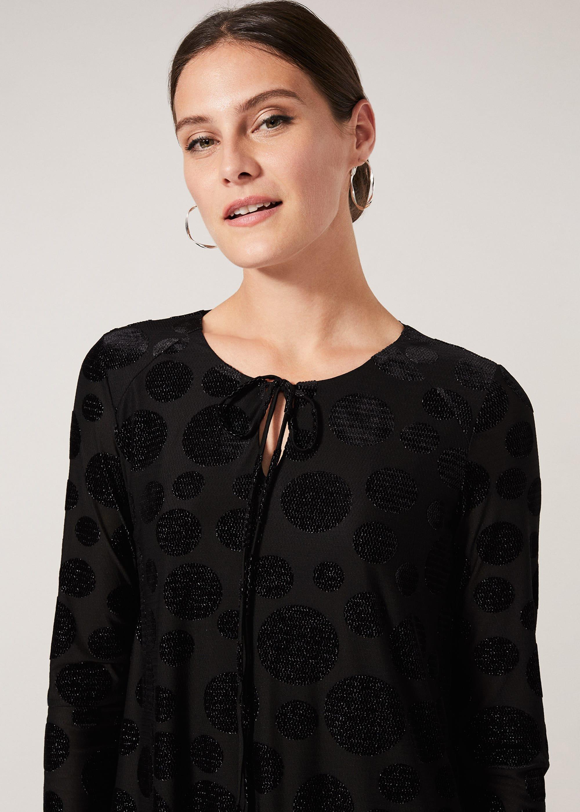 Andrea Glitter Spot Dress