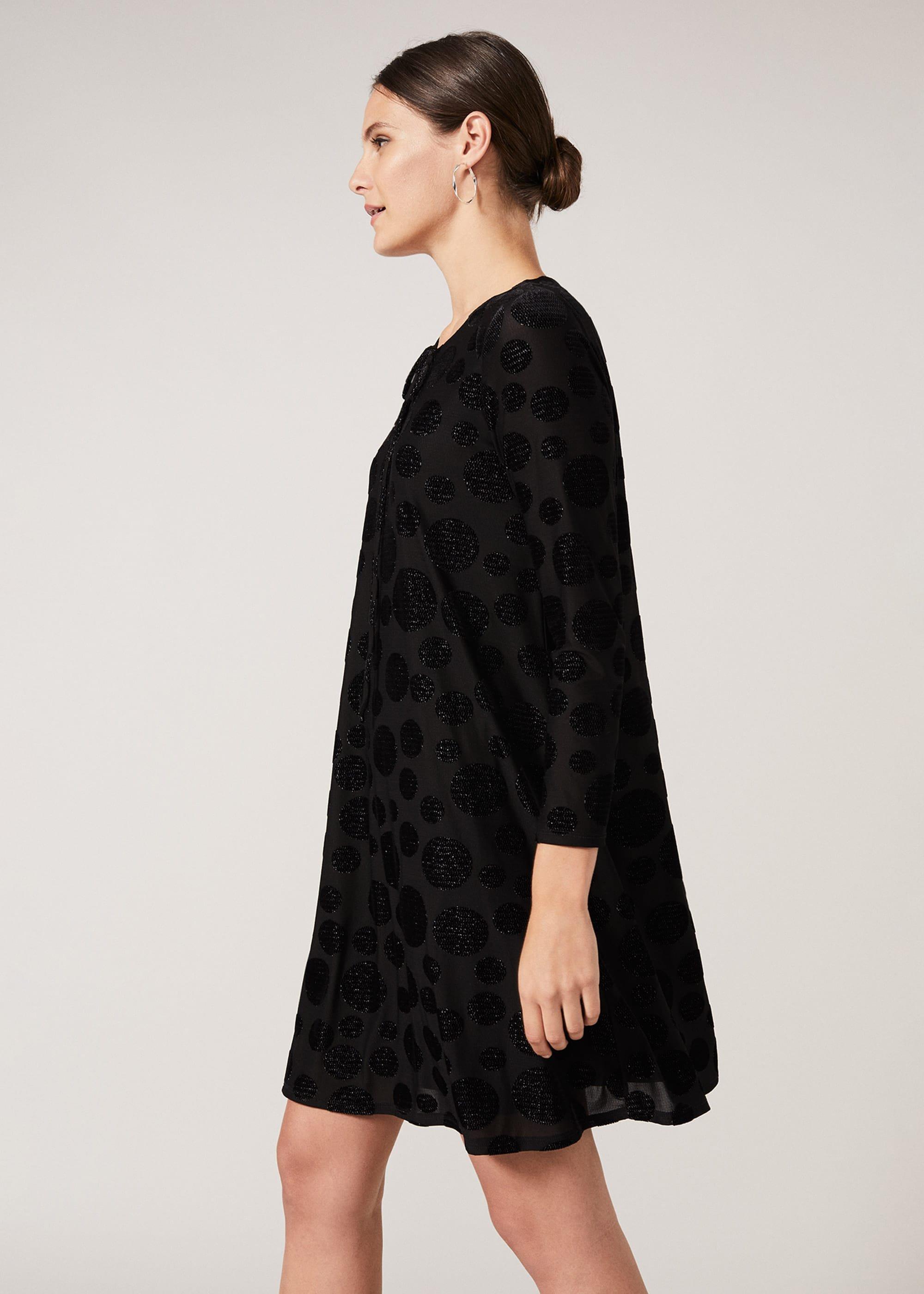 Andrea Glitter Spot Dress