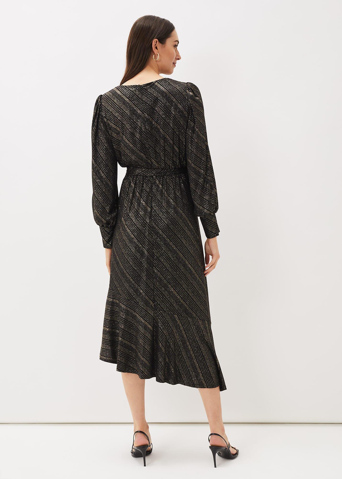 Clairette asymmetrisches, glitzerndes Kleid