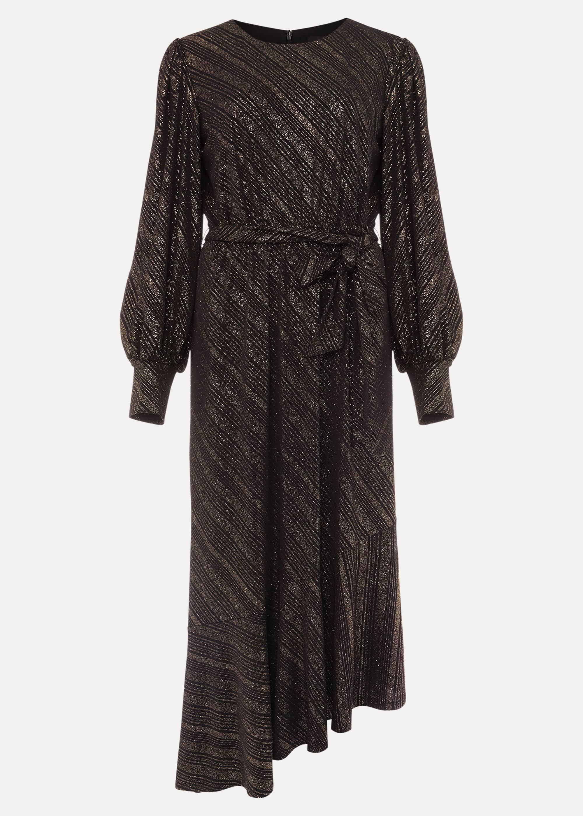 Clairette Asymmetric Sparkle Dress