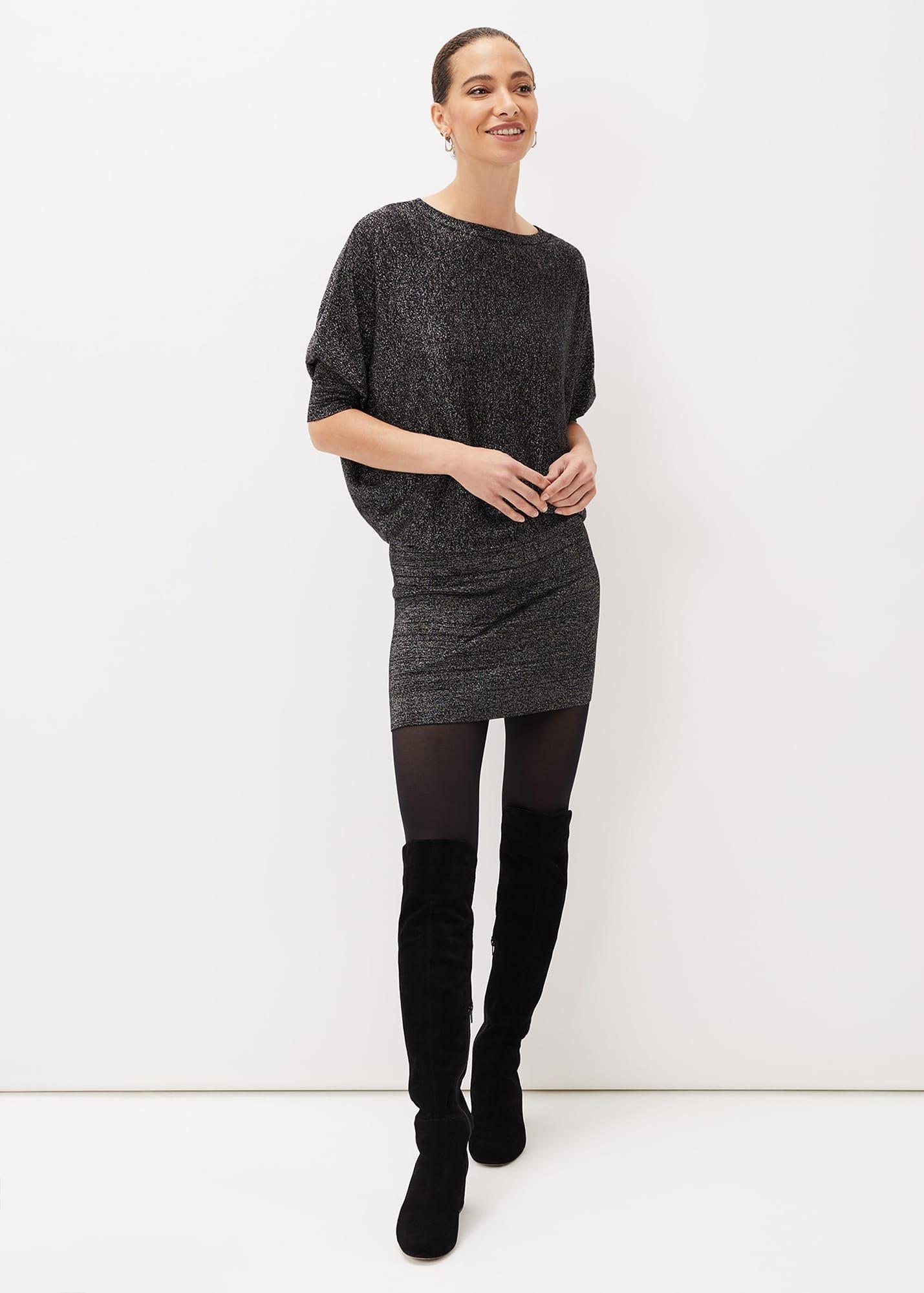 Allison Cross Back Shimmer Dress