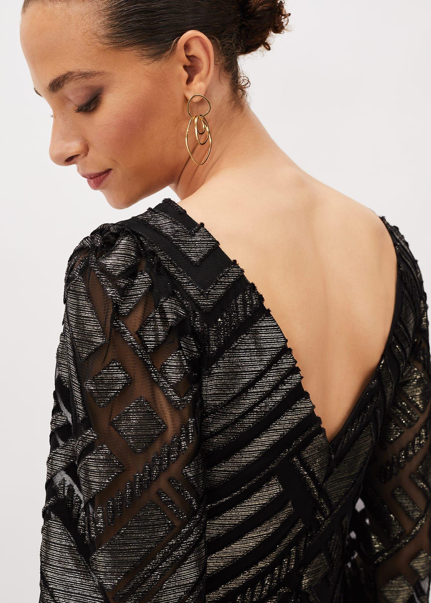 Madeliene Chevron Maxi Dress