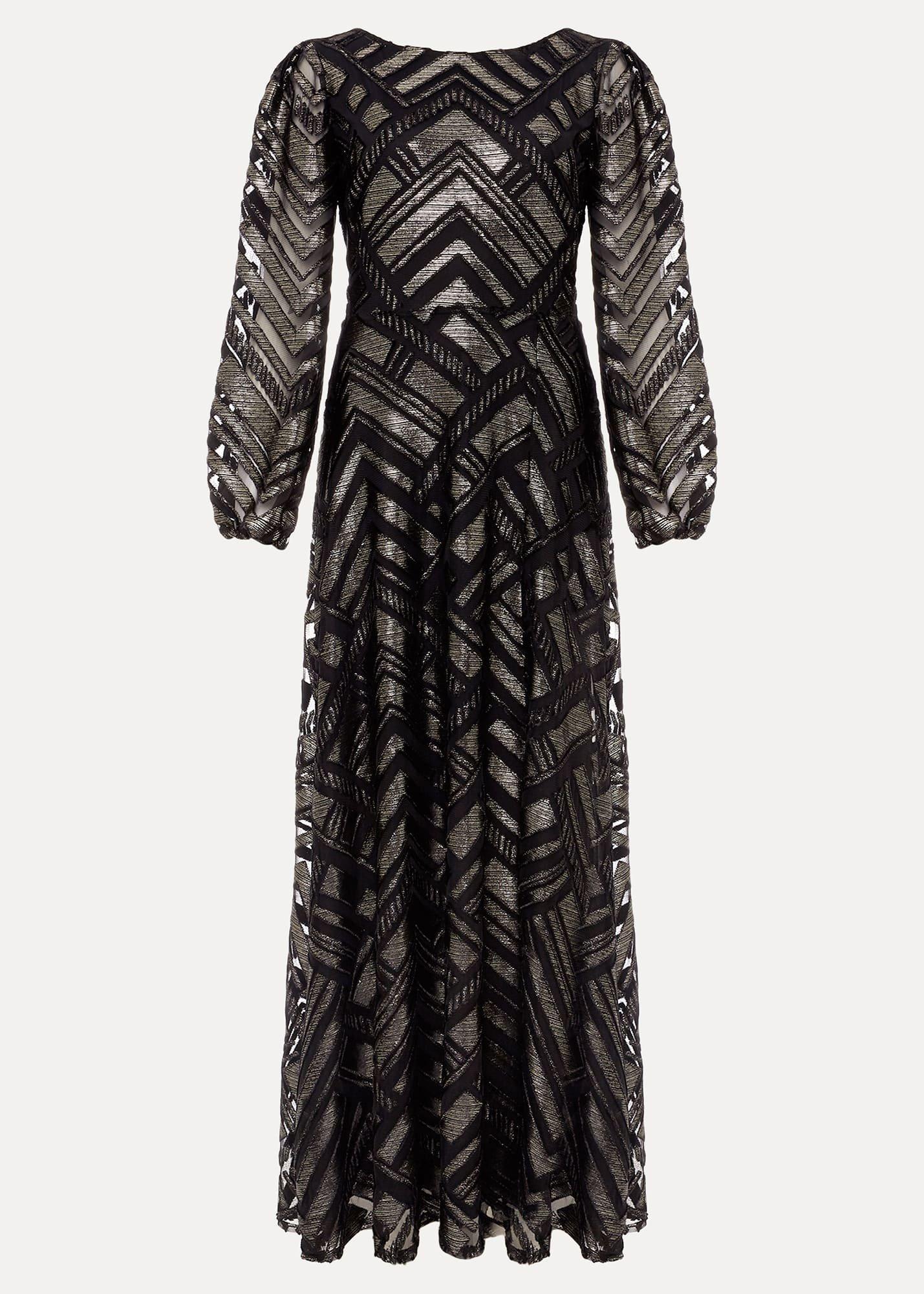 Madeliene Chevron Maxi Dress