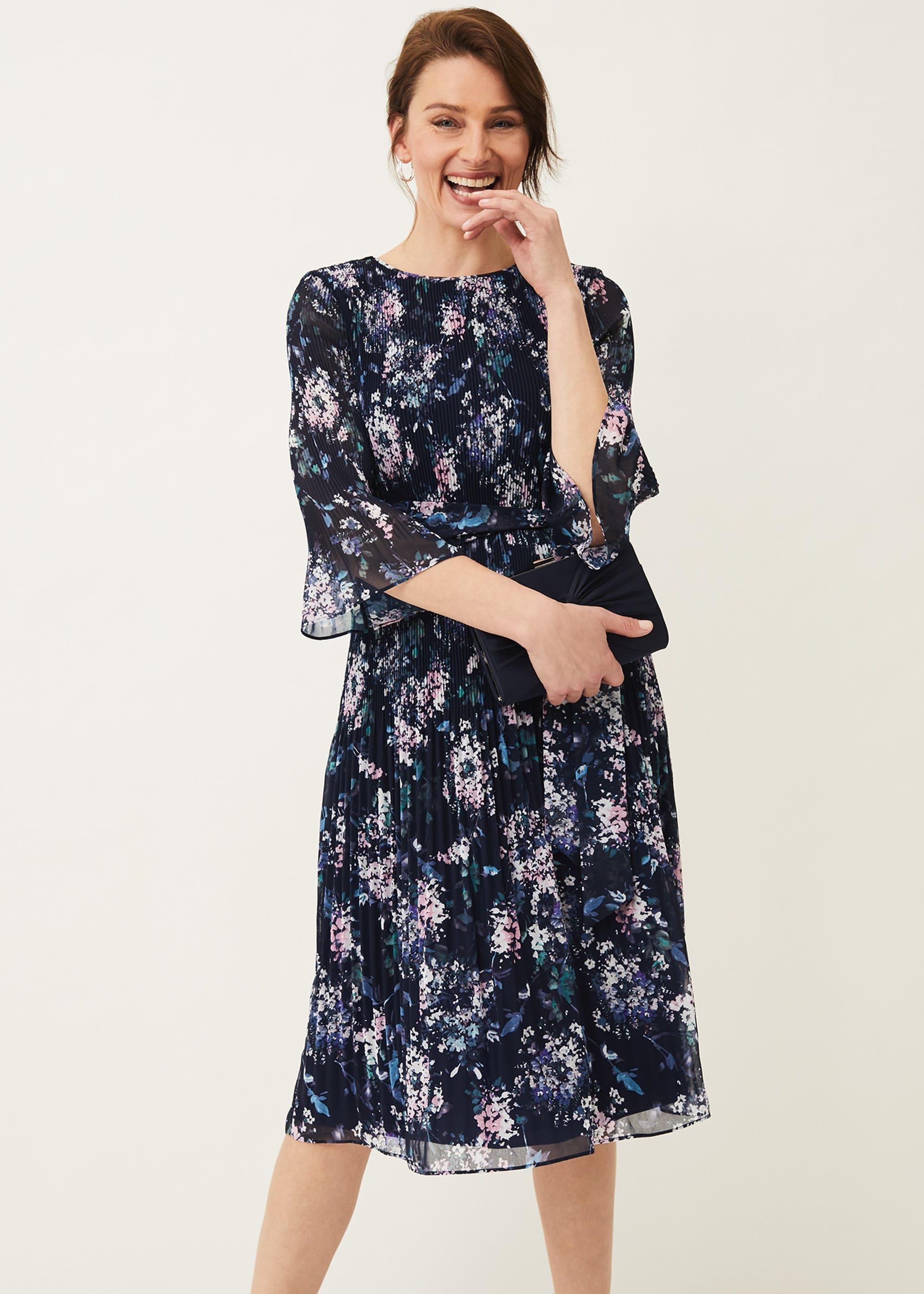 Casey Ditsy Pleated Dress