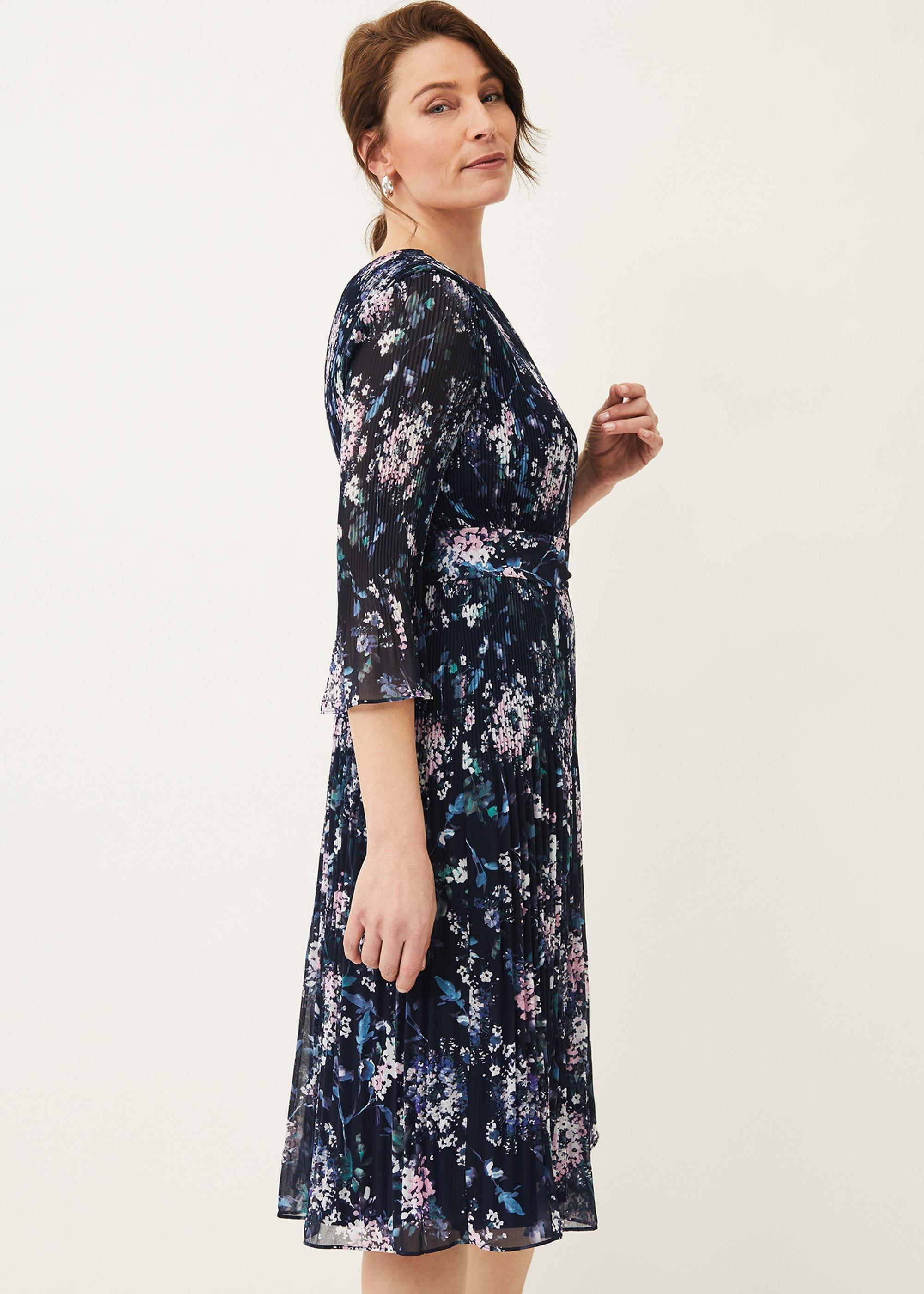 Casey Ditsy Pleated Dress