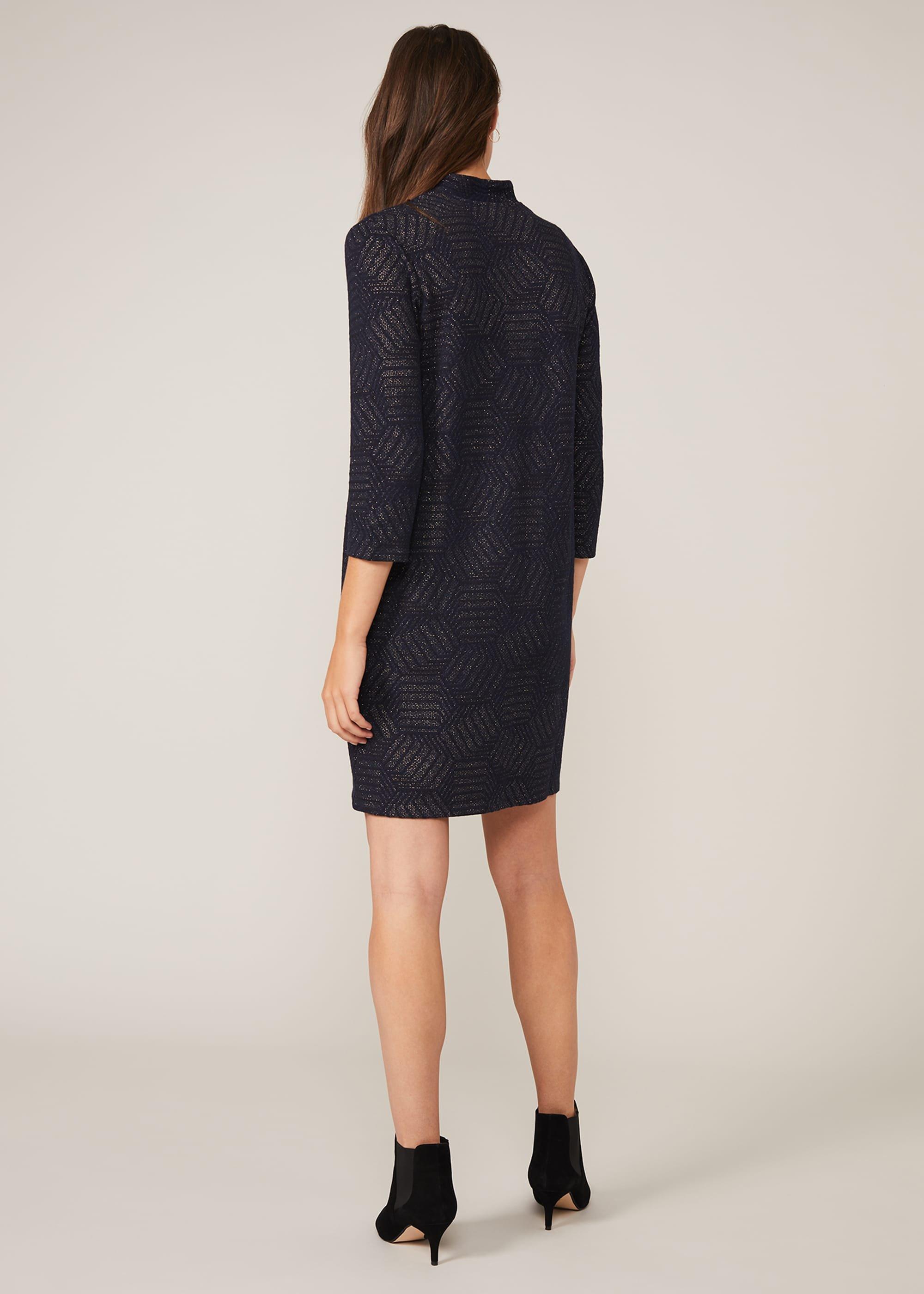 Sakie Geo Jacquard Dress