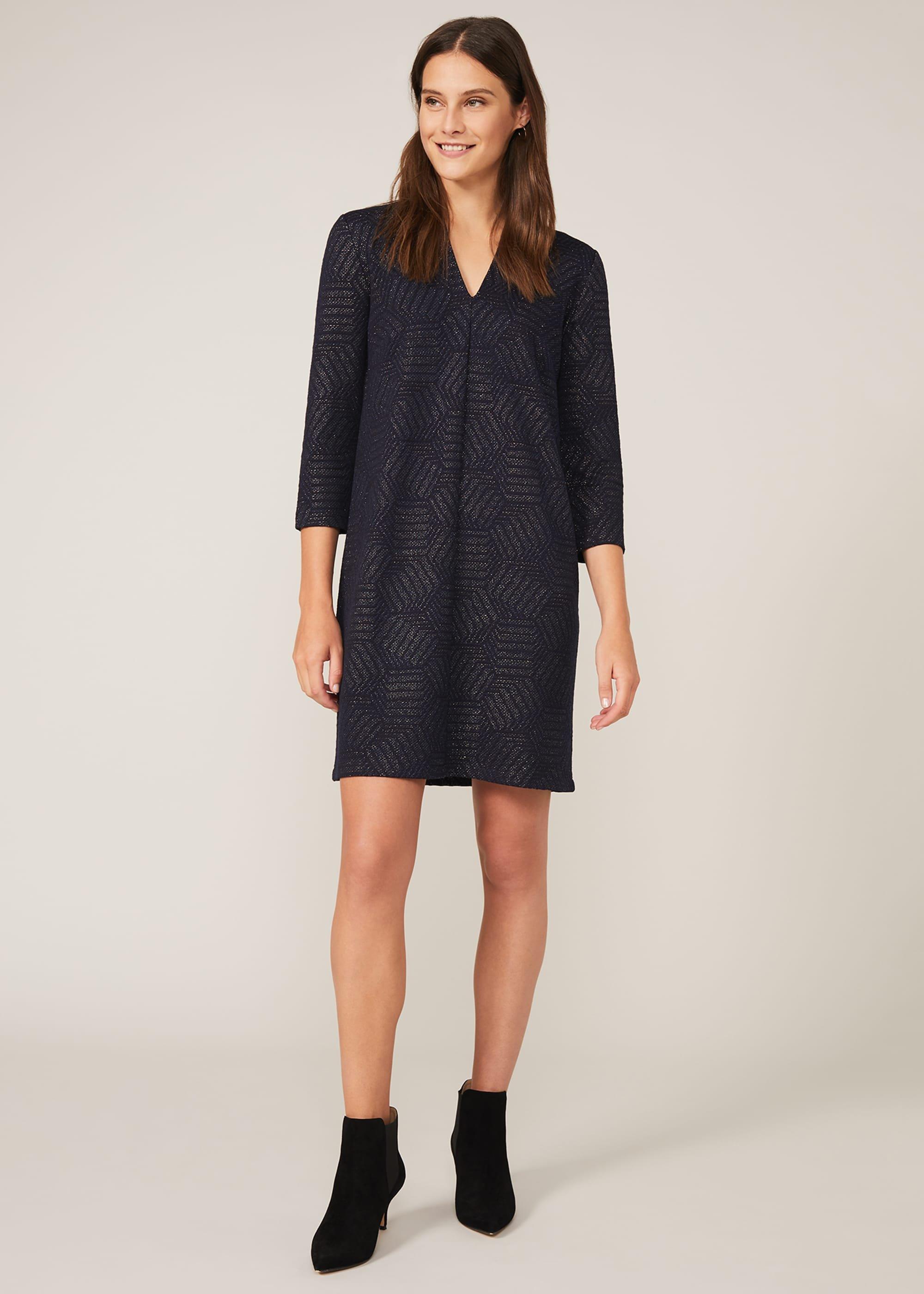 Sakie Geo Jacquard Dress