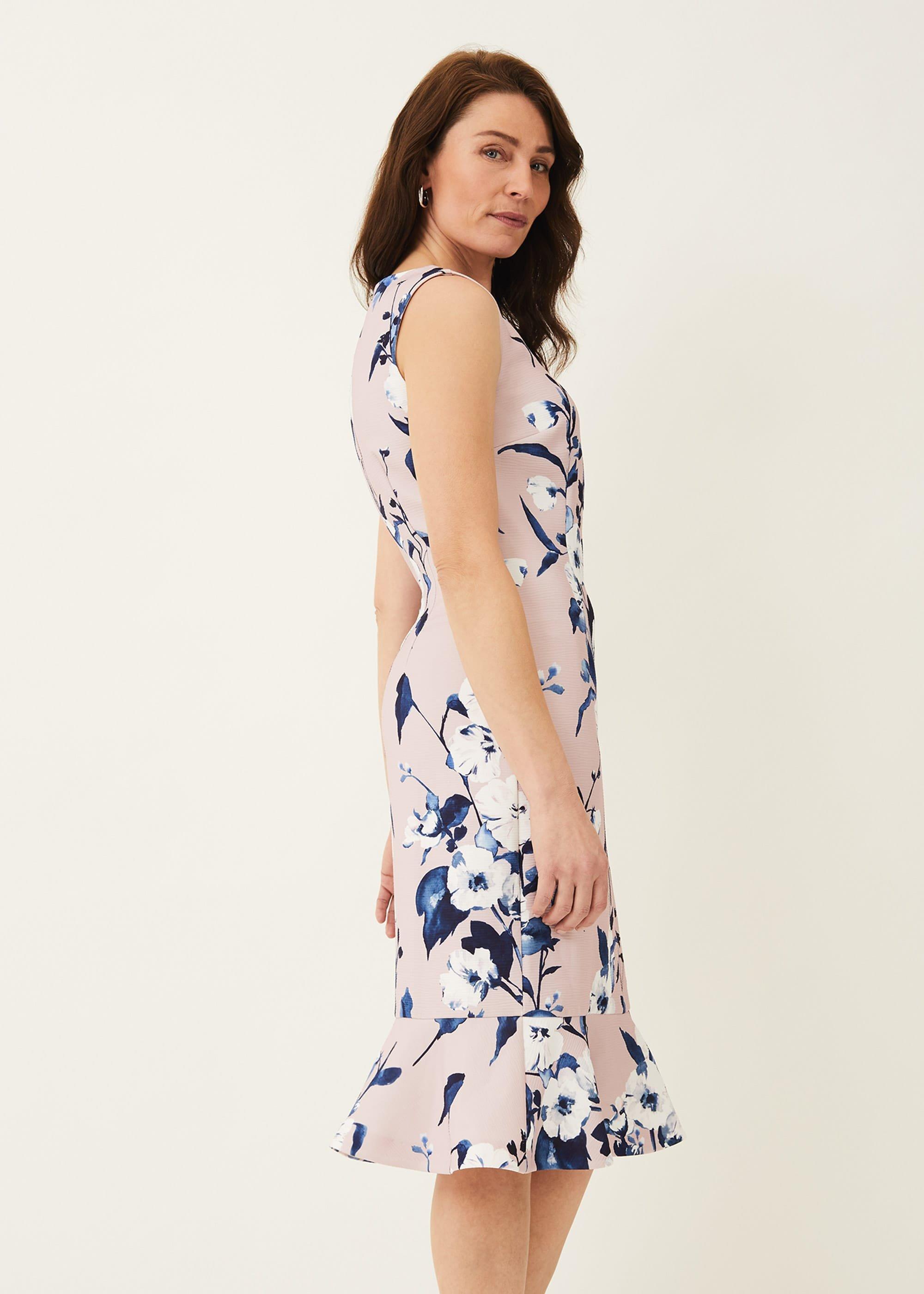 Harlie Floral Peplum Hem Dress